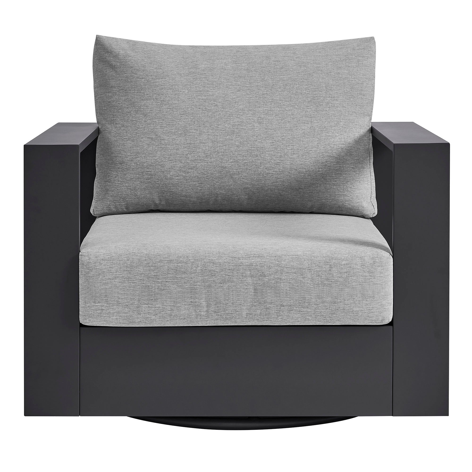 Tahoe Outdoor Patio Powder-Coated Aluminum Swivel Armchair