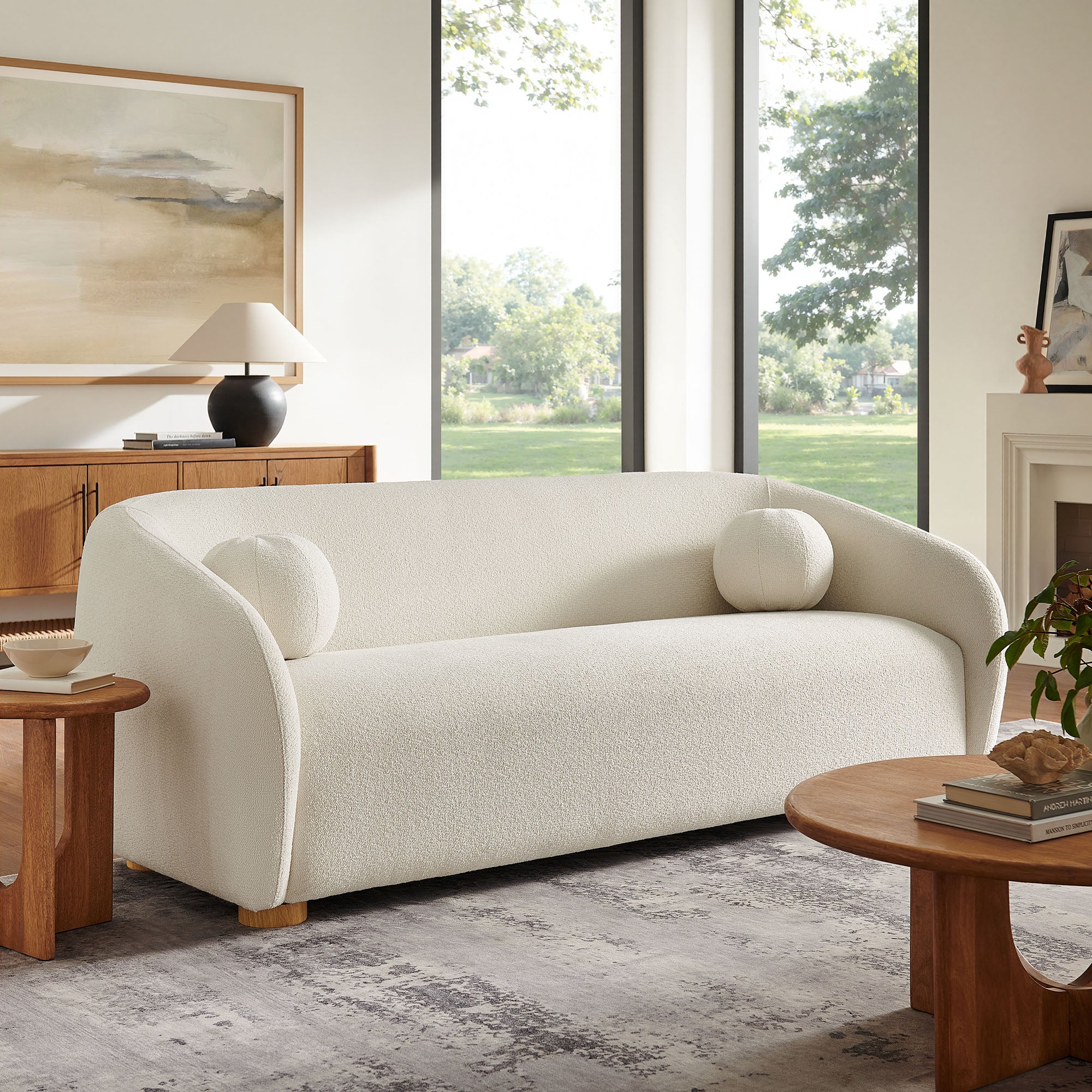 Holland 85" Chenille Fabric Sofa