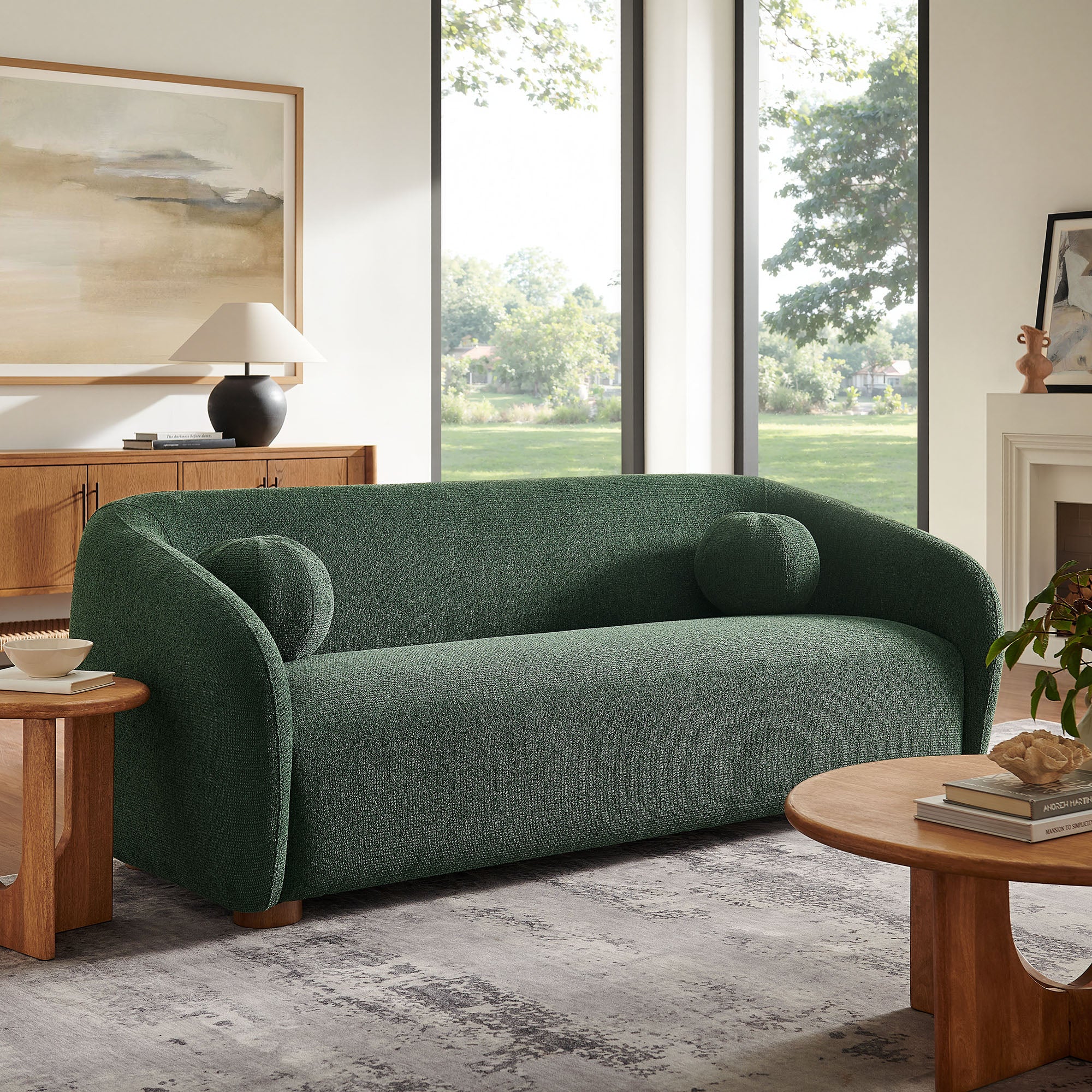 Holland 85" Chenille Fabric Sofa