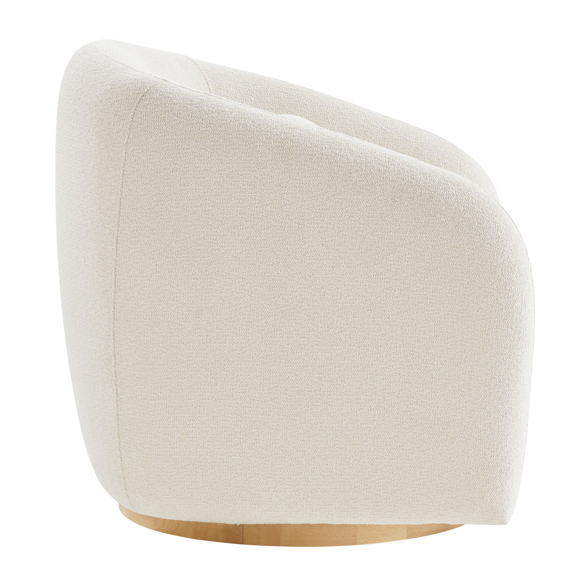 Holland Swivel Chenille Fabric Armchair