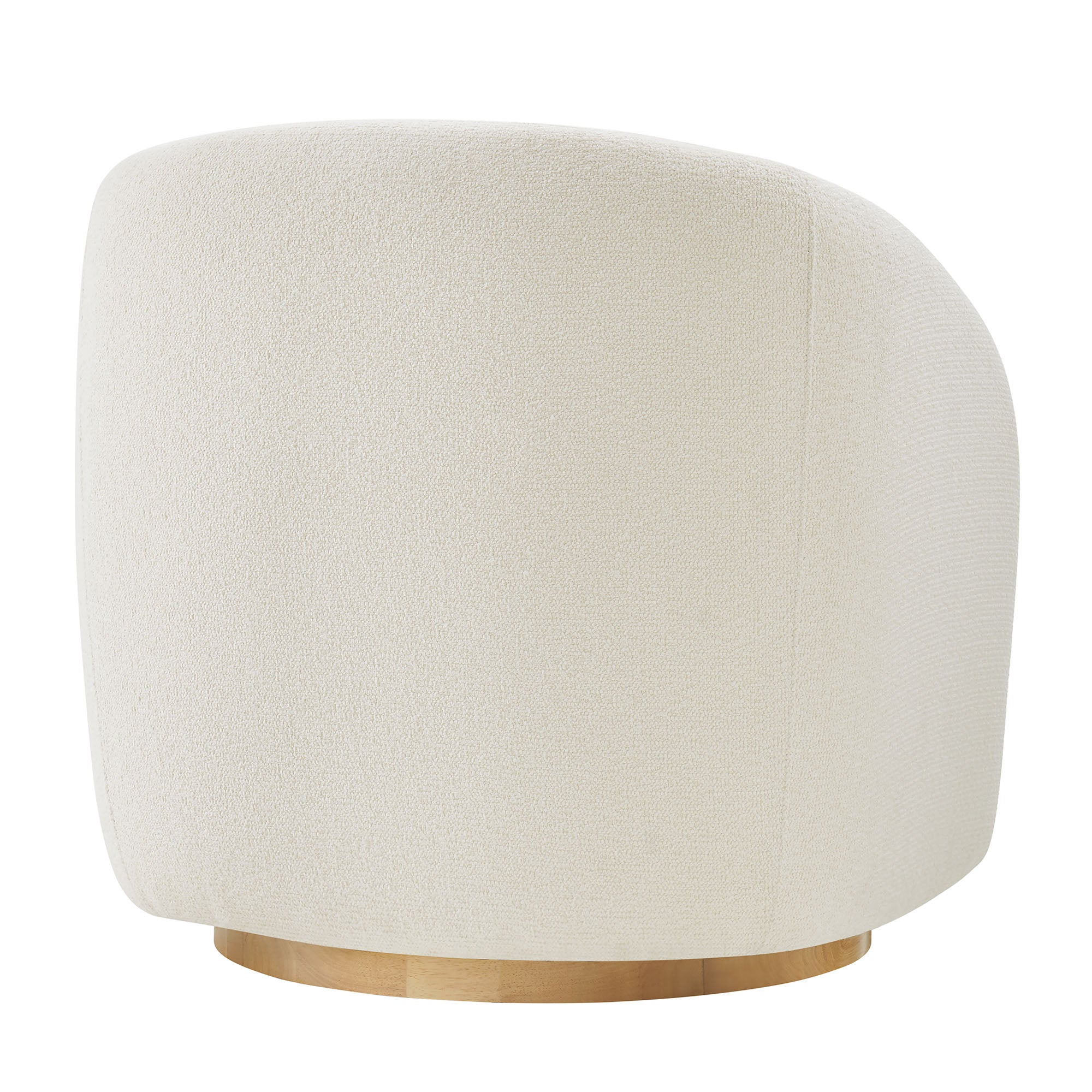 Holland Swivel Chenille Fabric Armchair