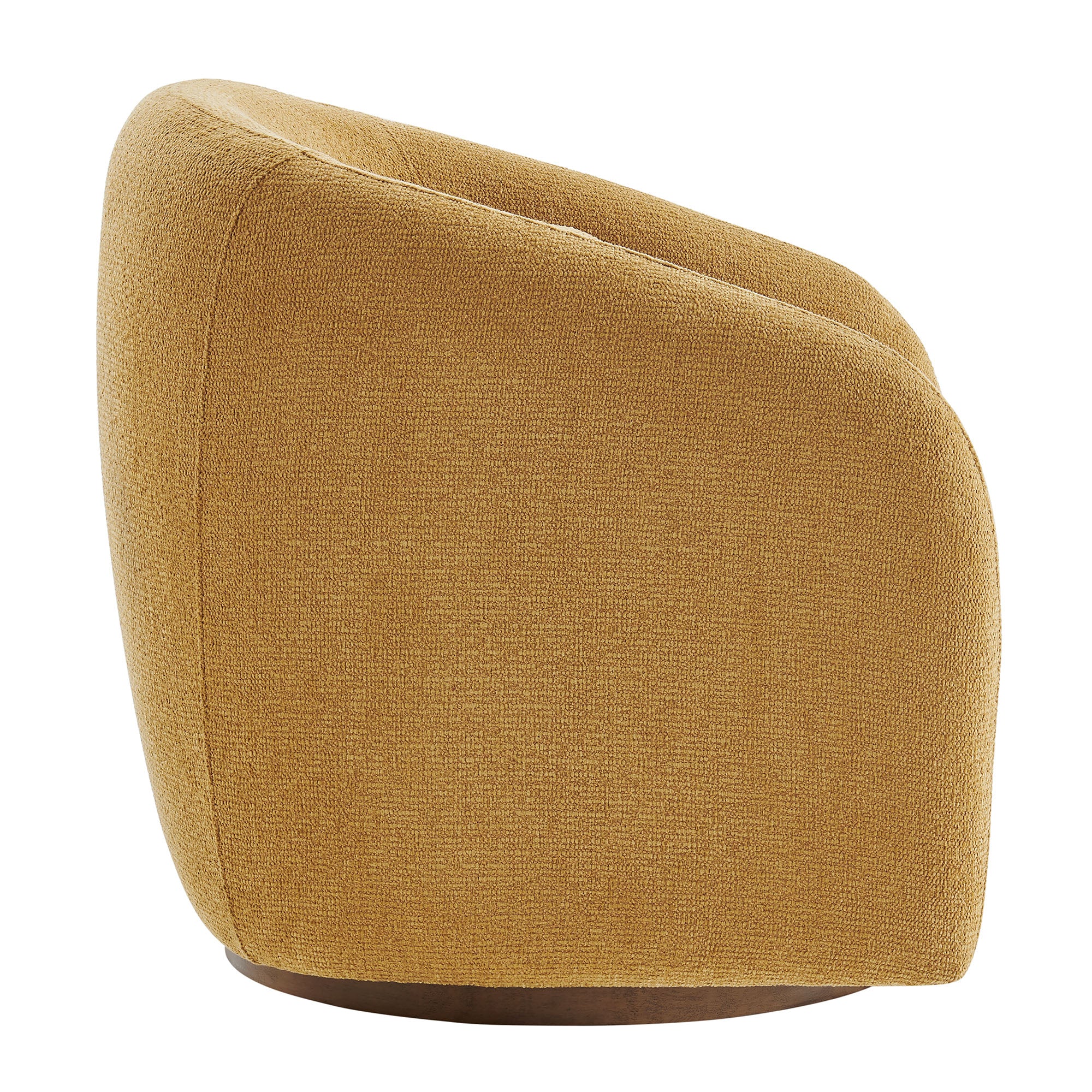 Holland Swivel Chenille Fabric Armchair
