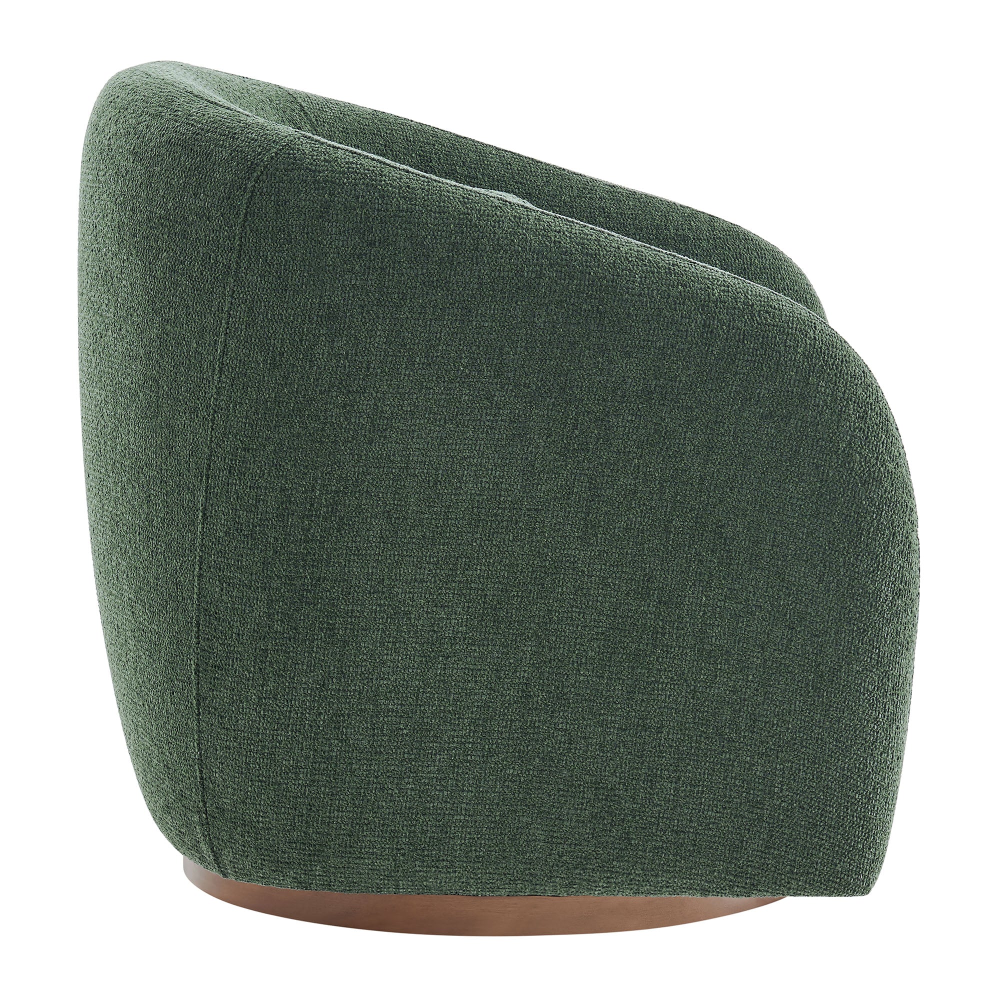 Holland Swivel Chenille Fabric Armchair