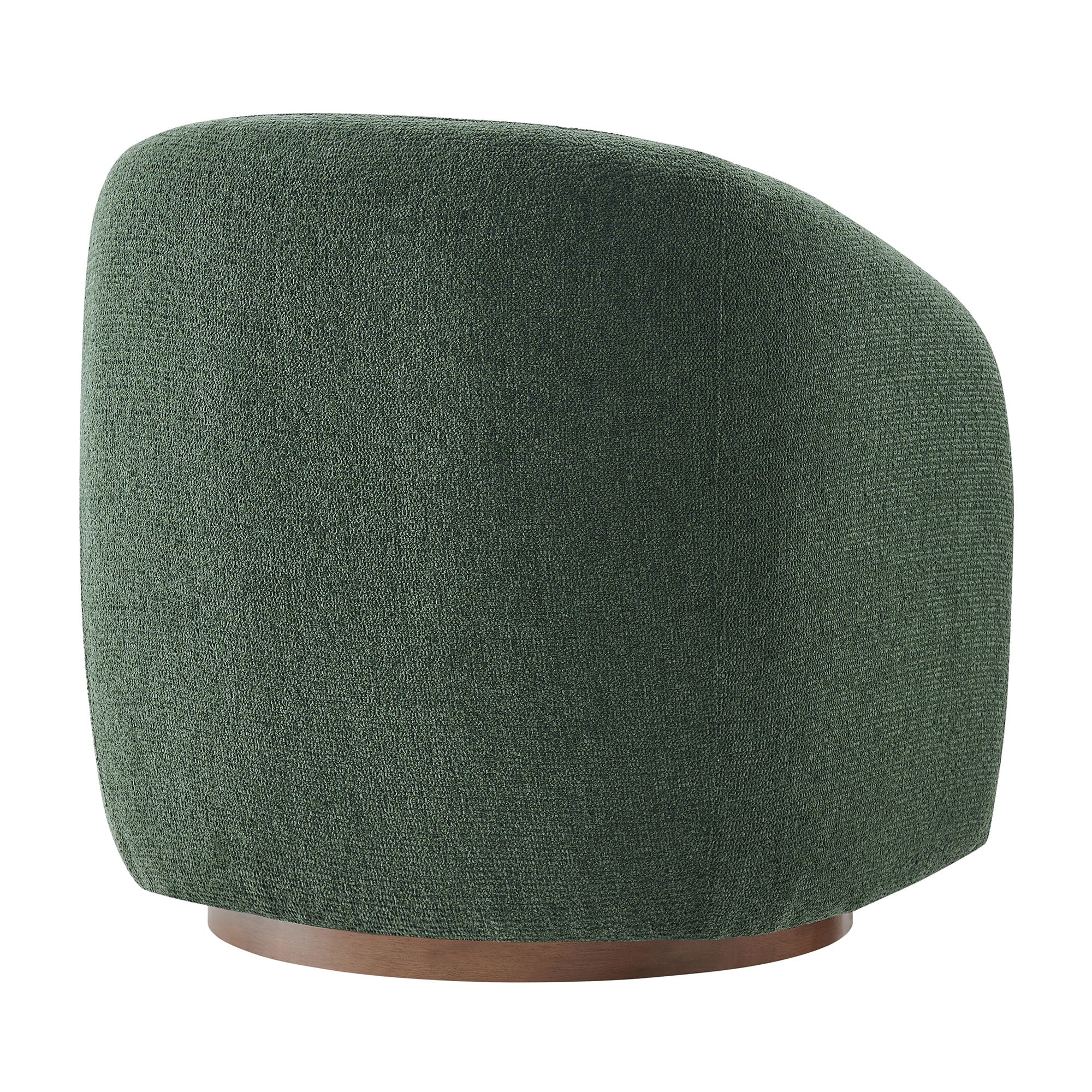Holland Swivel Chenille Fabric Armchair