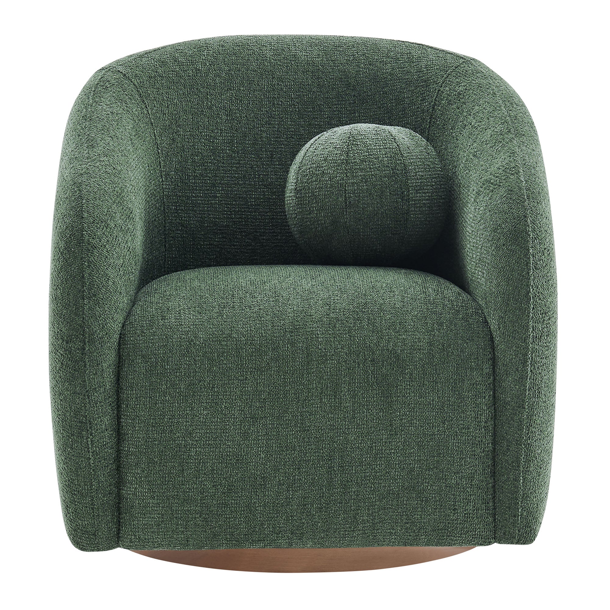 Holland Swivel Chenille Fabric Armchair