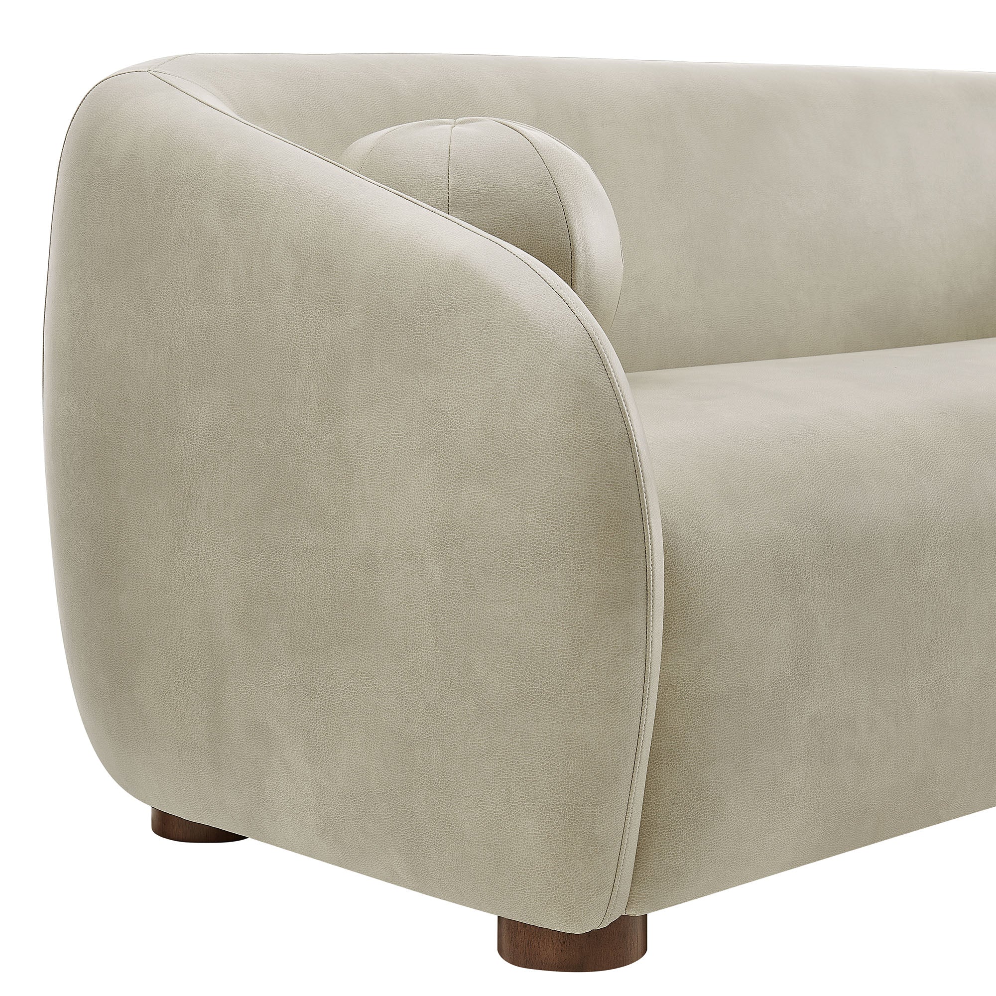 Holland 85" Vegan Leather Sofa