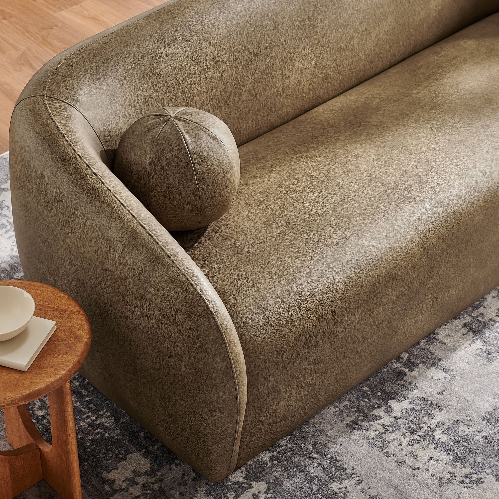 Holland 85" Vegan Leather Sofa