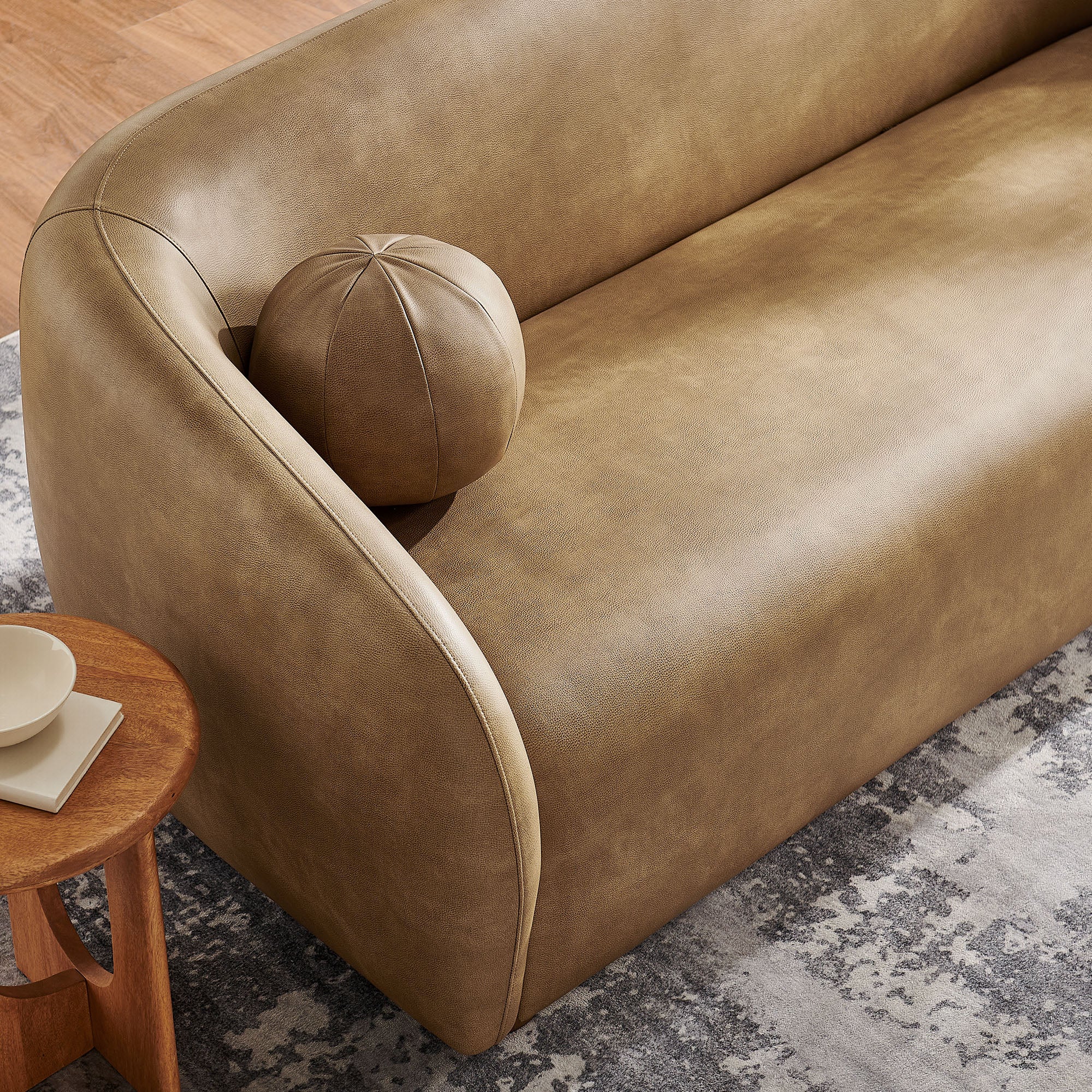 Holland 85" Vegan Leather Sofa