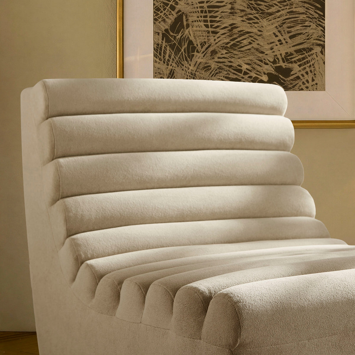 Corbin Performance Fleece Armless Accent Chair