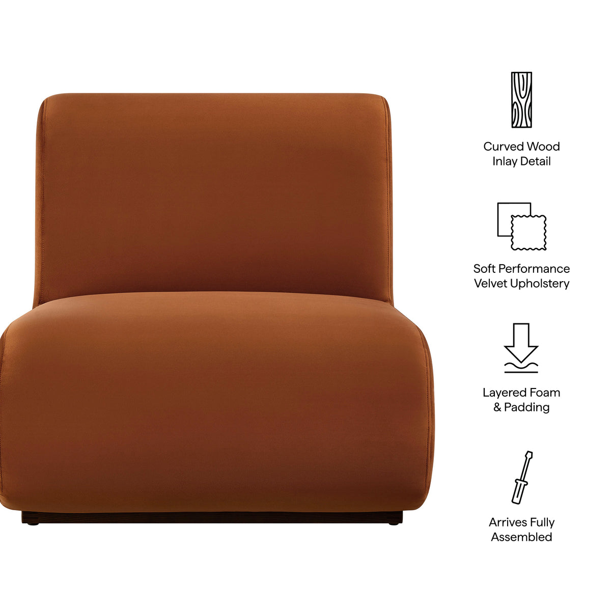 Denby Performance Velvet Accent Chair