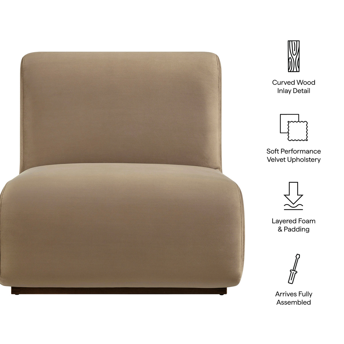 Denby Performance Velvet Accent Chair