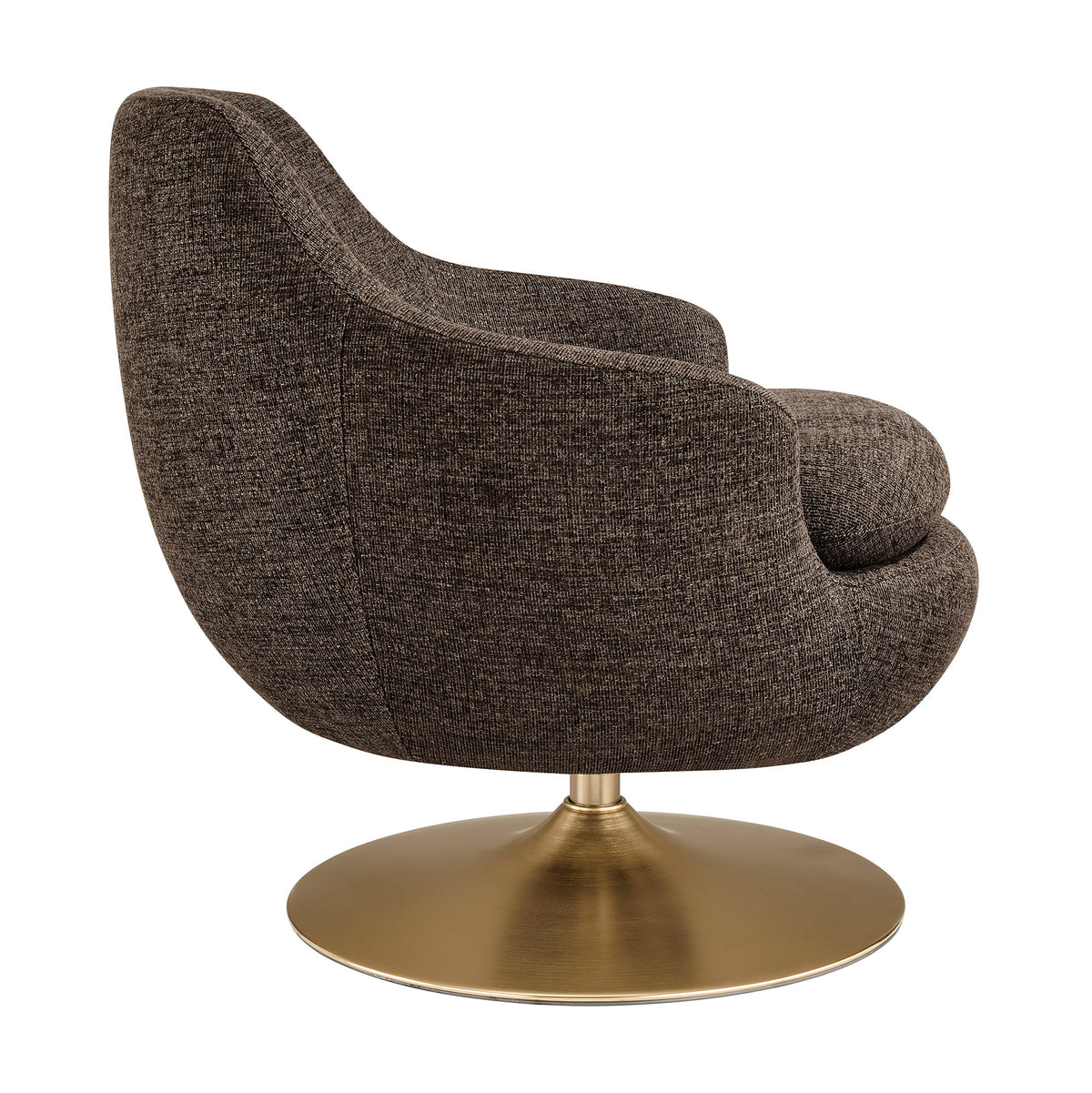 Quimby Melange Chenille Swivel Accent Chair