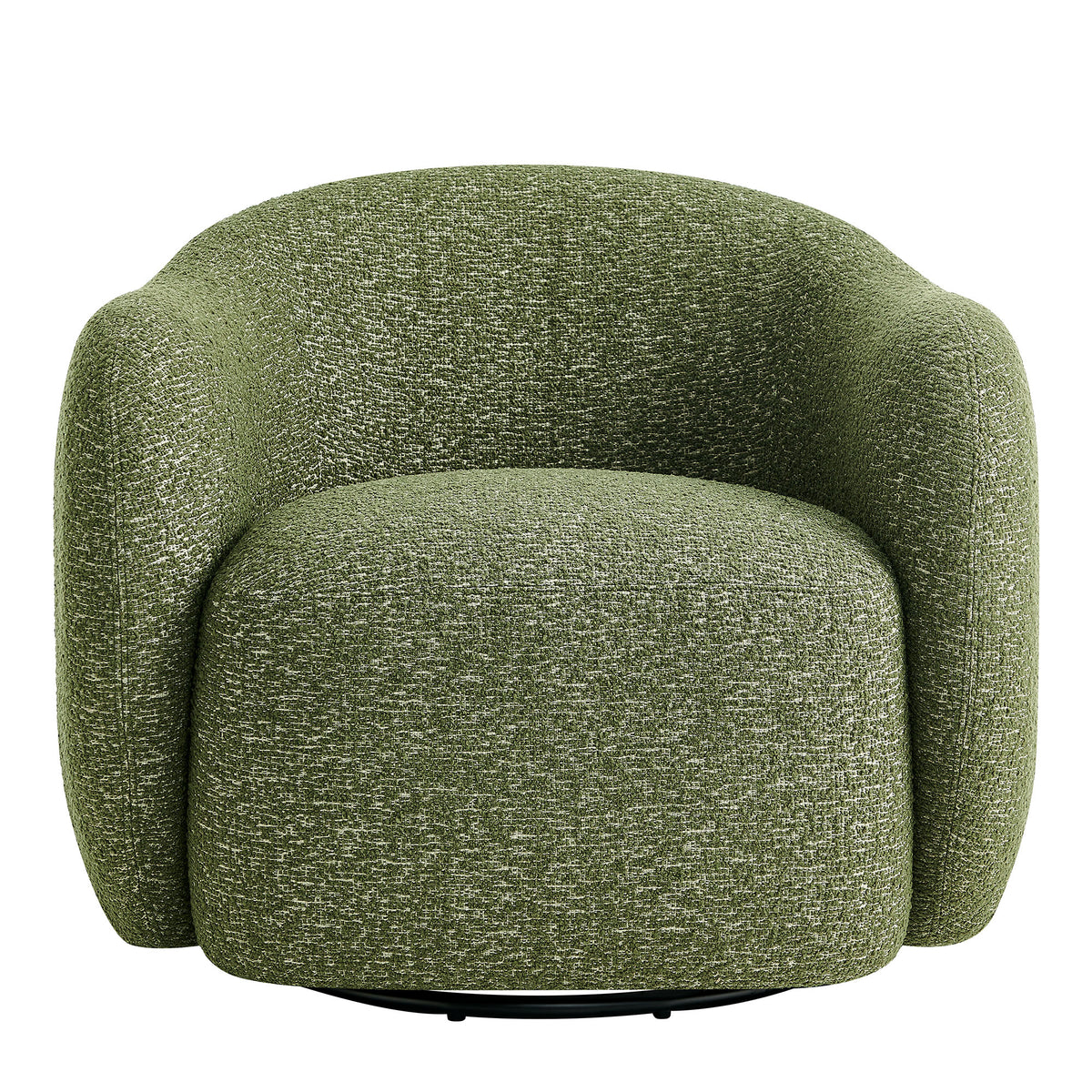 Selby Textured Woven Fabric Swivel Accent Chair