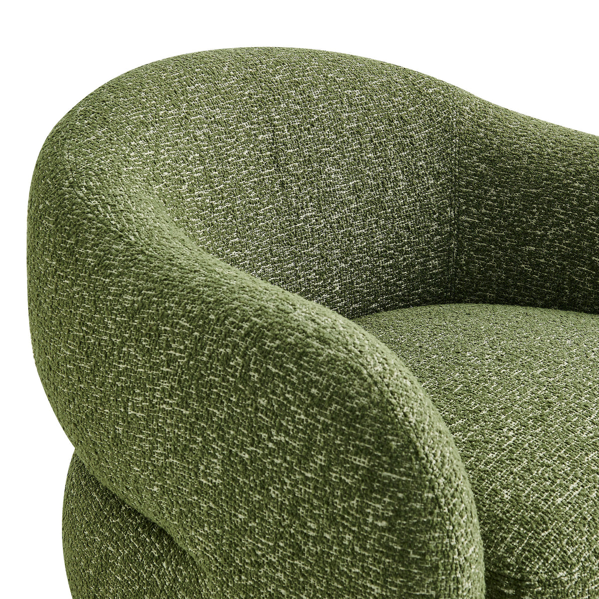Selby Textured Woven Fabric Swivel Accent Chair