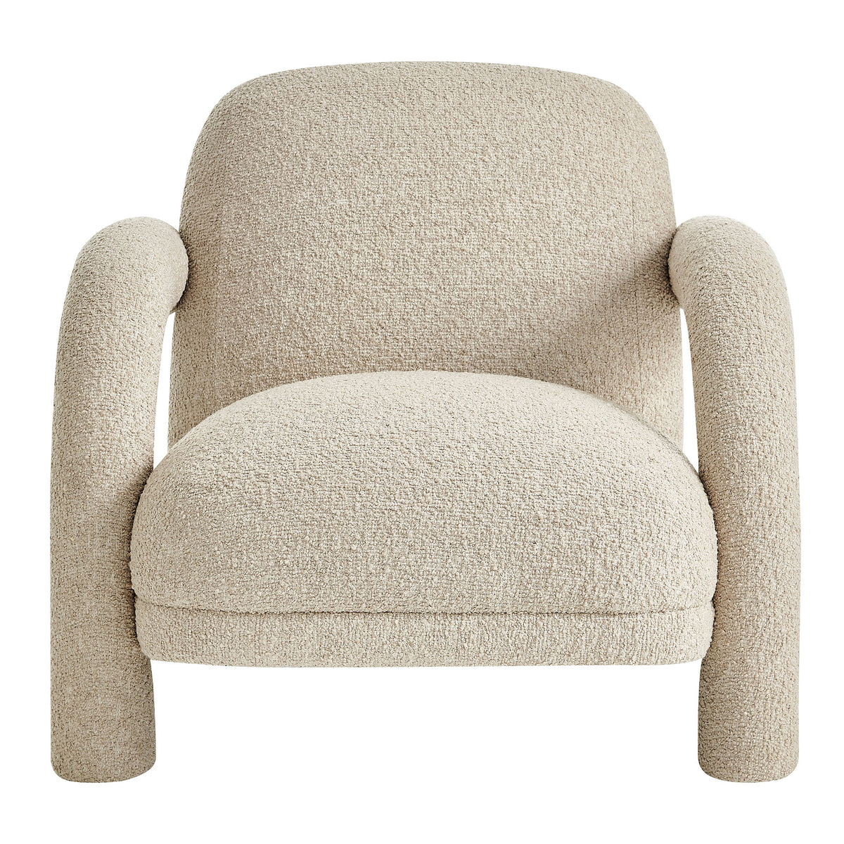 Ferris Textured Woven Fabric Lounge Chair