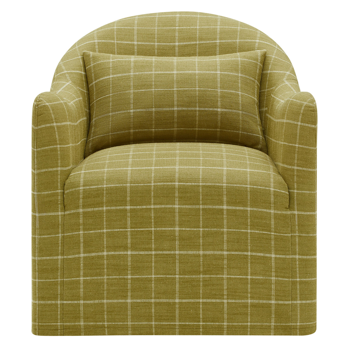 Bardot Slipcovered Linen Blend Accent Chair