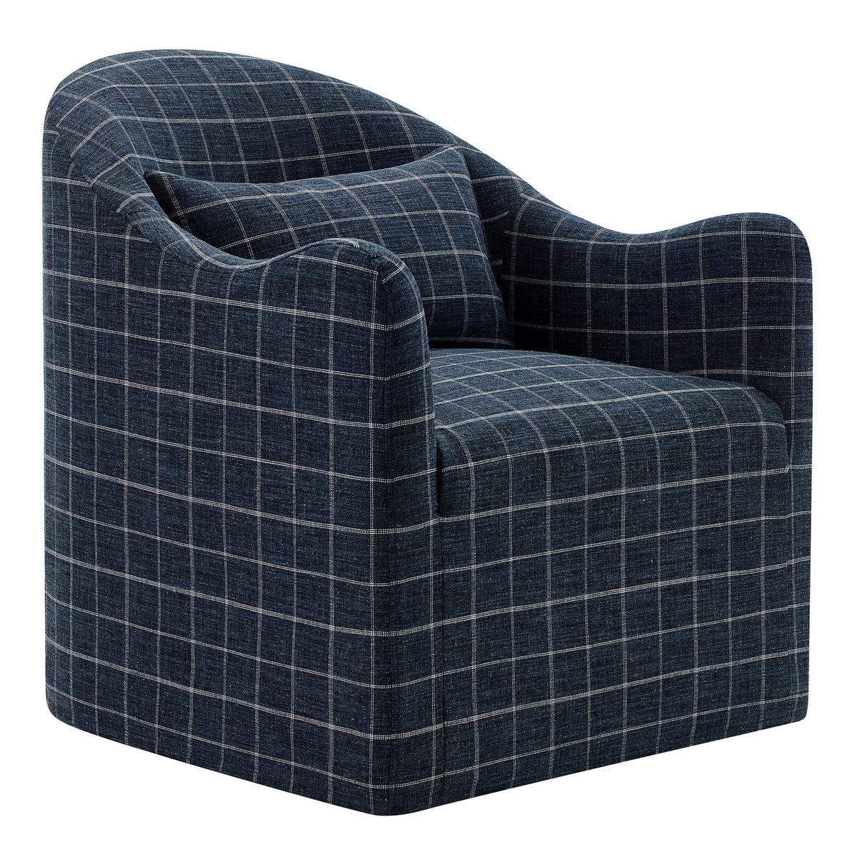 Bardot Slipcovered Linen Blend Accent Chair