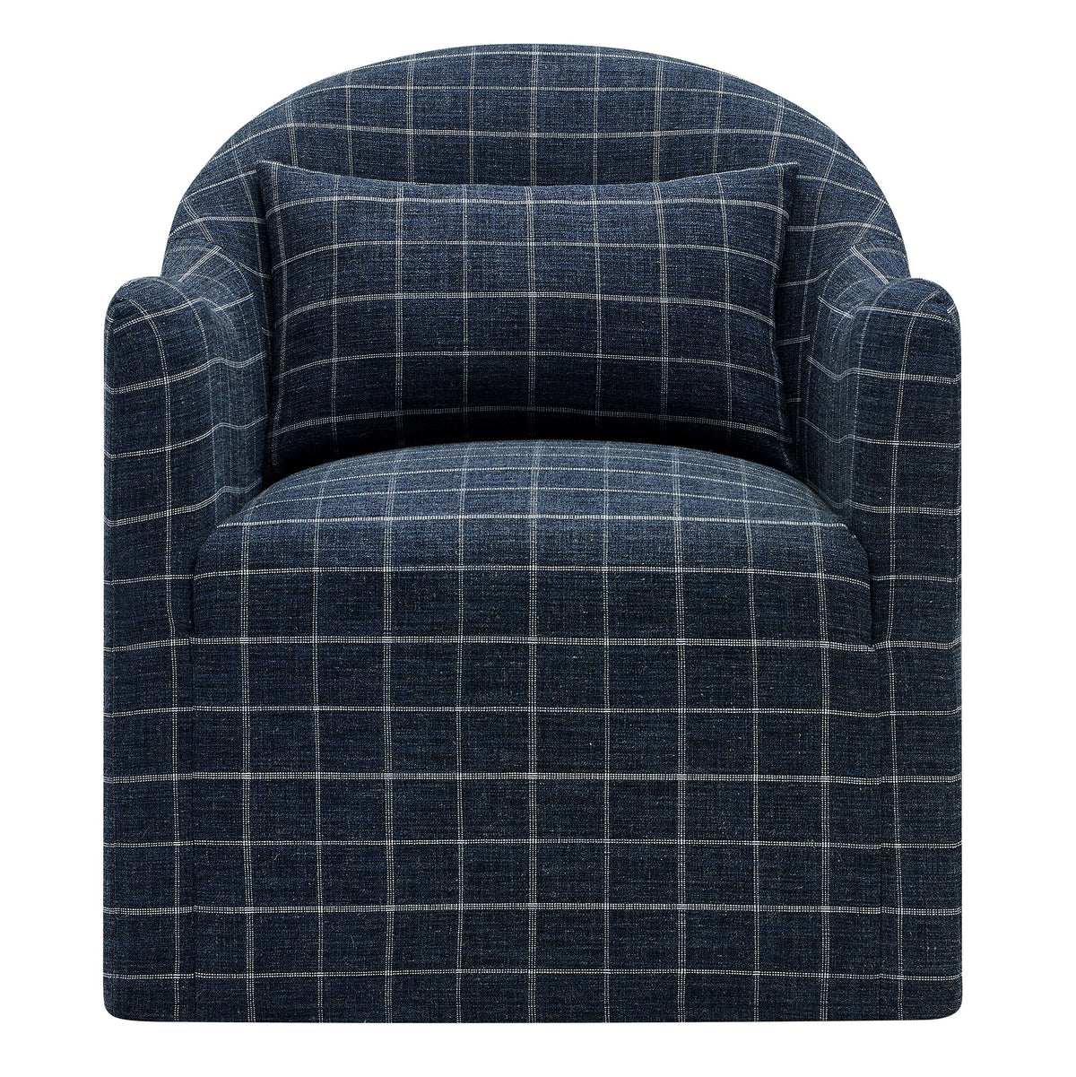 Bardot Slipcovered Linen Blend Accent Chair