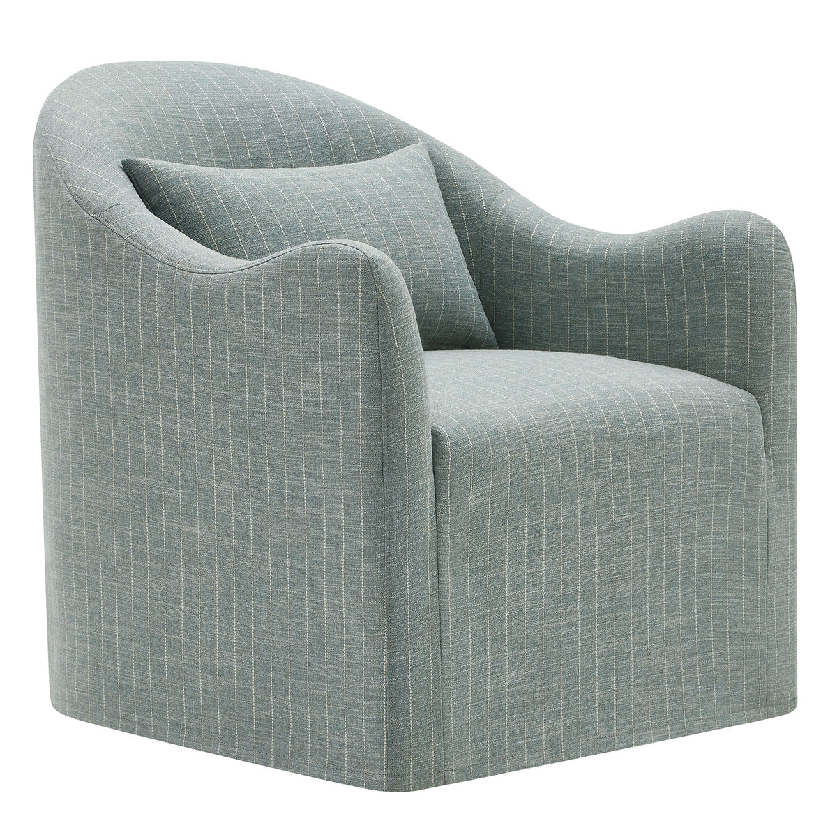 Bardot Slipcovered Striped Accent Chair