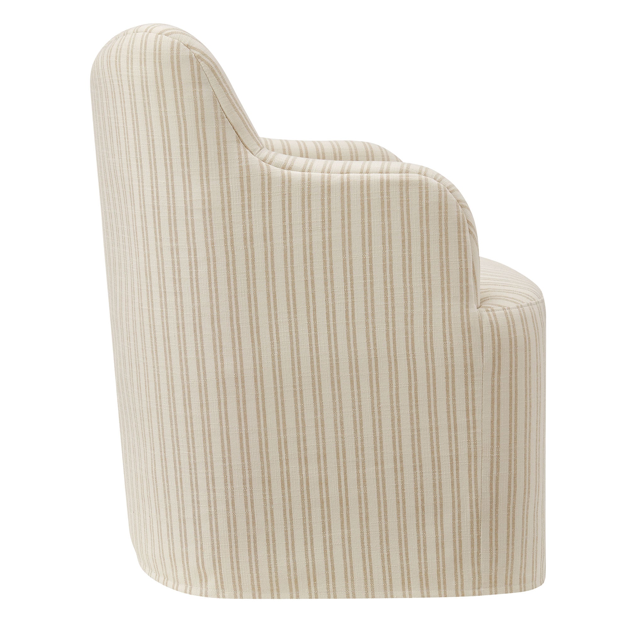 Cordelle Linen Blend Swivel Dining Chair