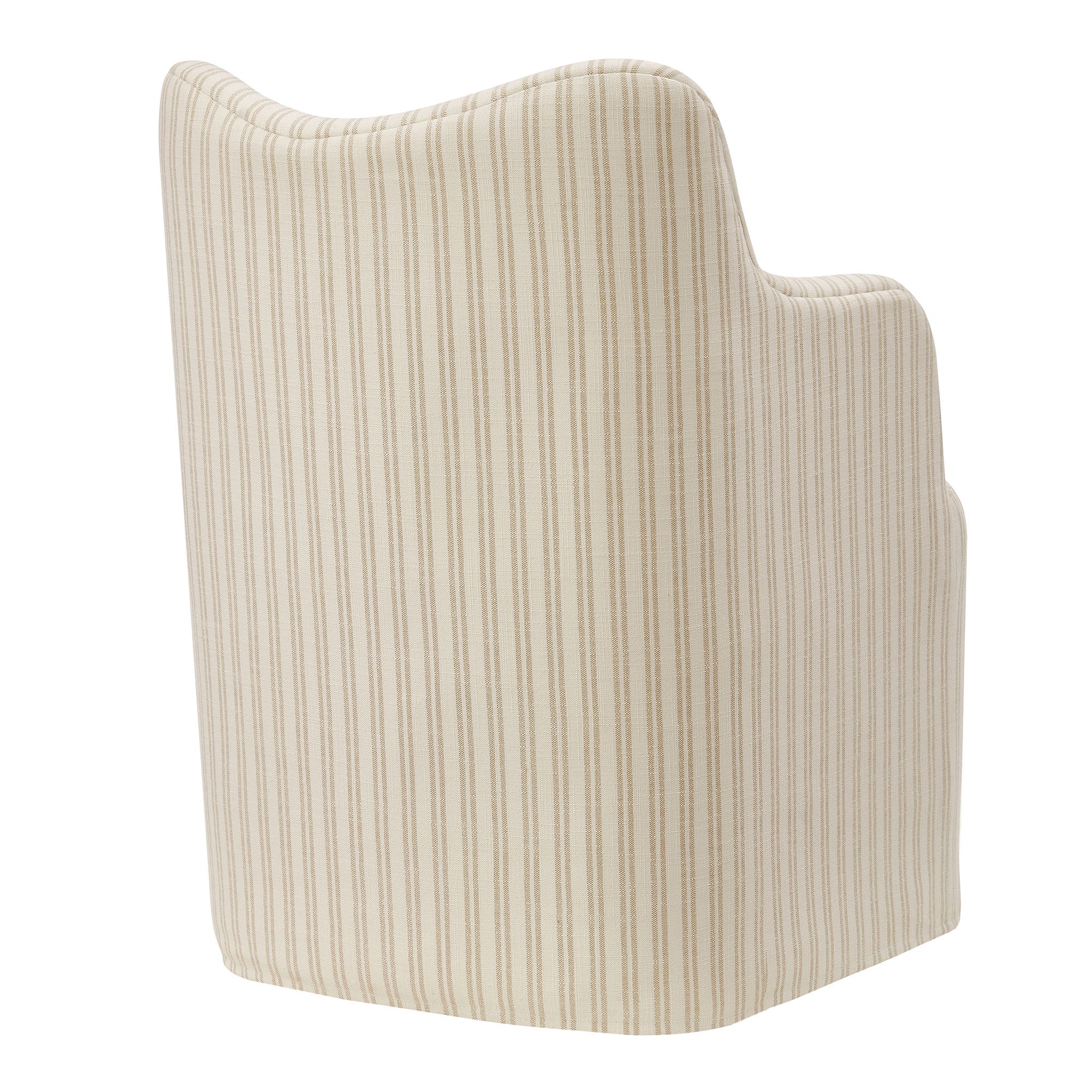Cordelle Linen Blend Swivel Dining Chair