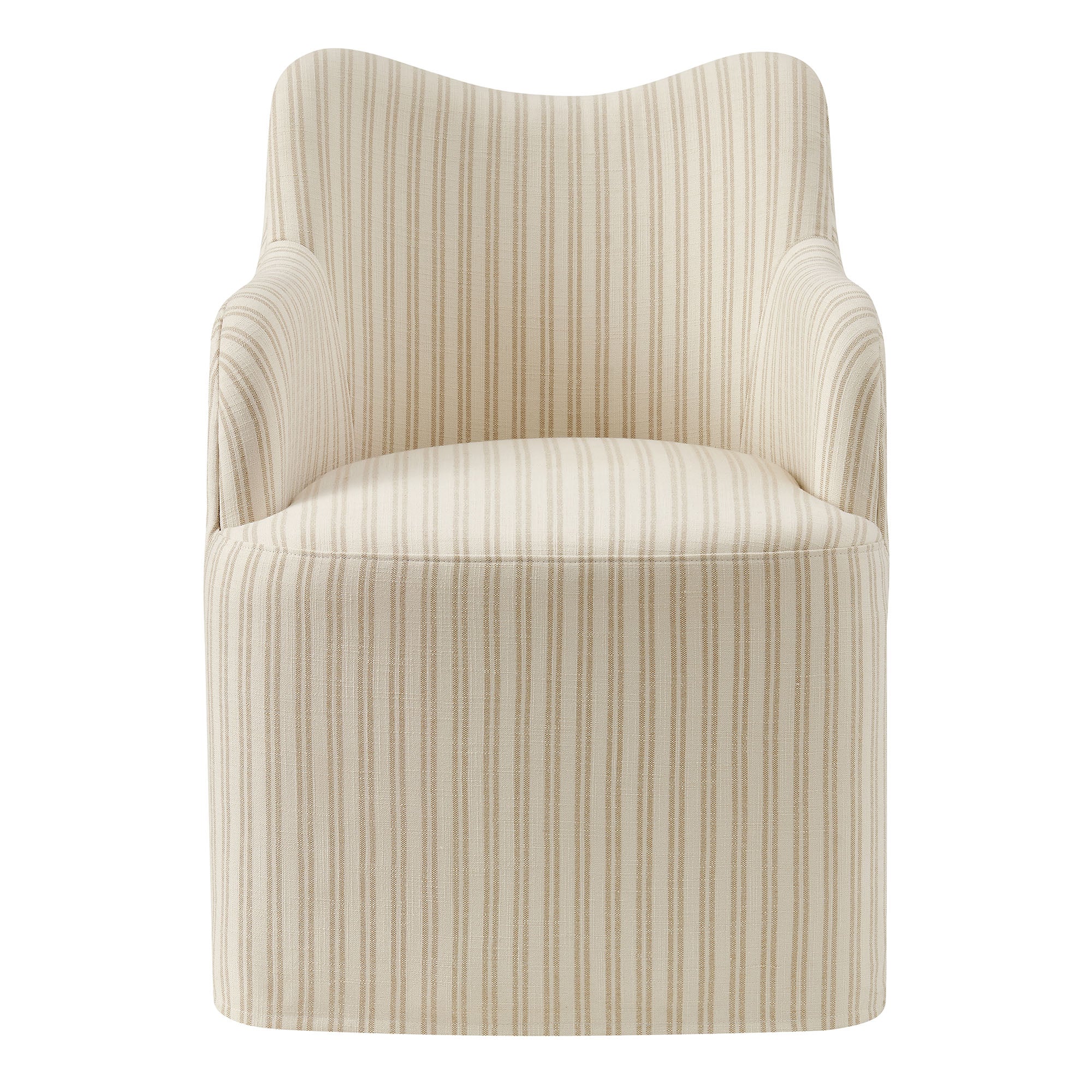 Cordelle Linen Blend Swivel Dining Chair