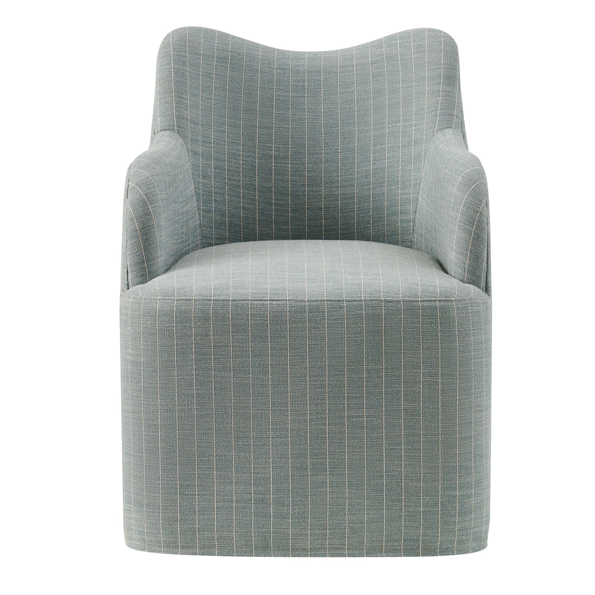 Cordelle Linen Blend Swivel Dining Chair
