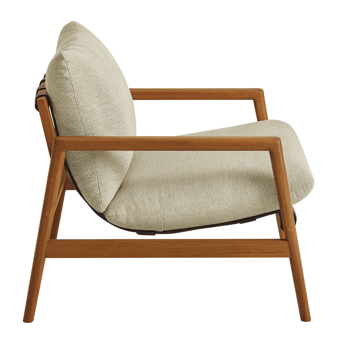 Nomi Outdoor Patio Teak Wood Sling Chair
