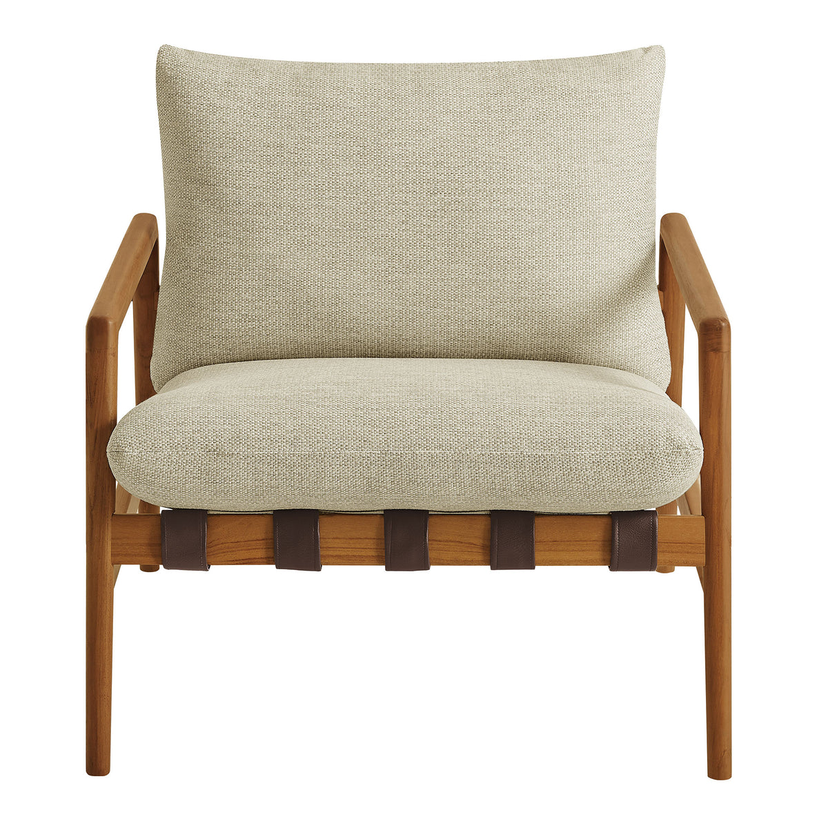 Nomi Outdoor Patio Teak Wood Sling Chair