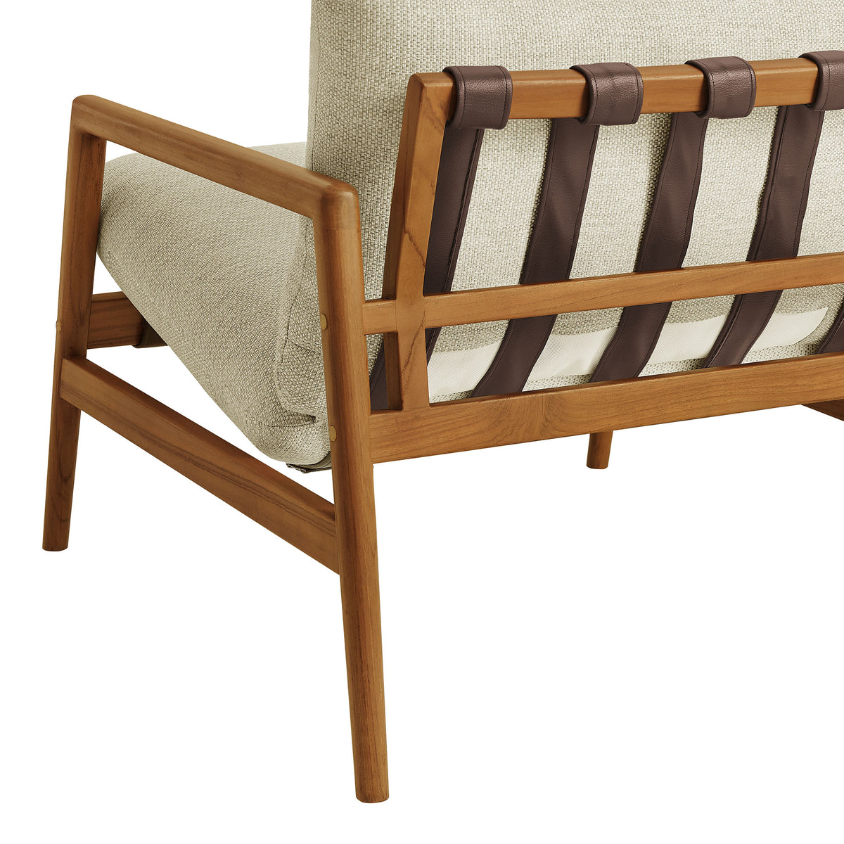 Nomi Outdoor Patio Teak Wood Sling Chair