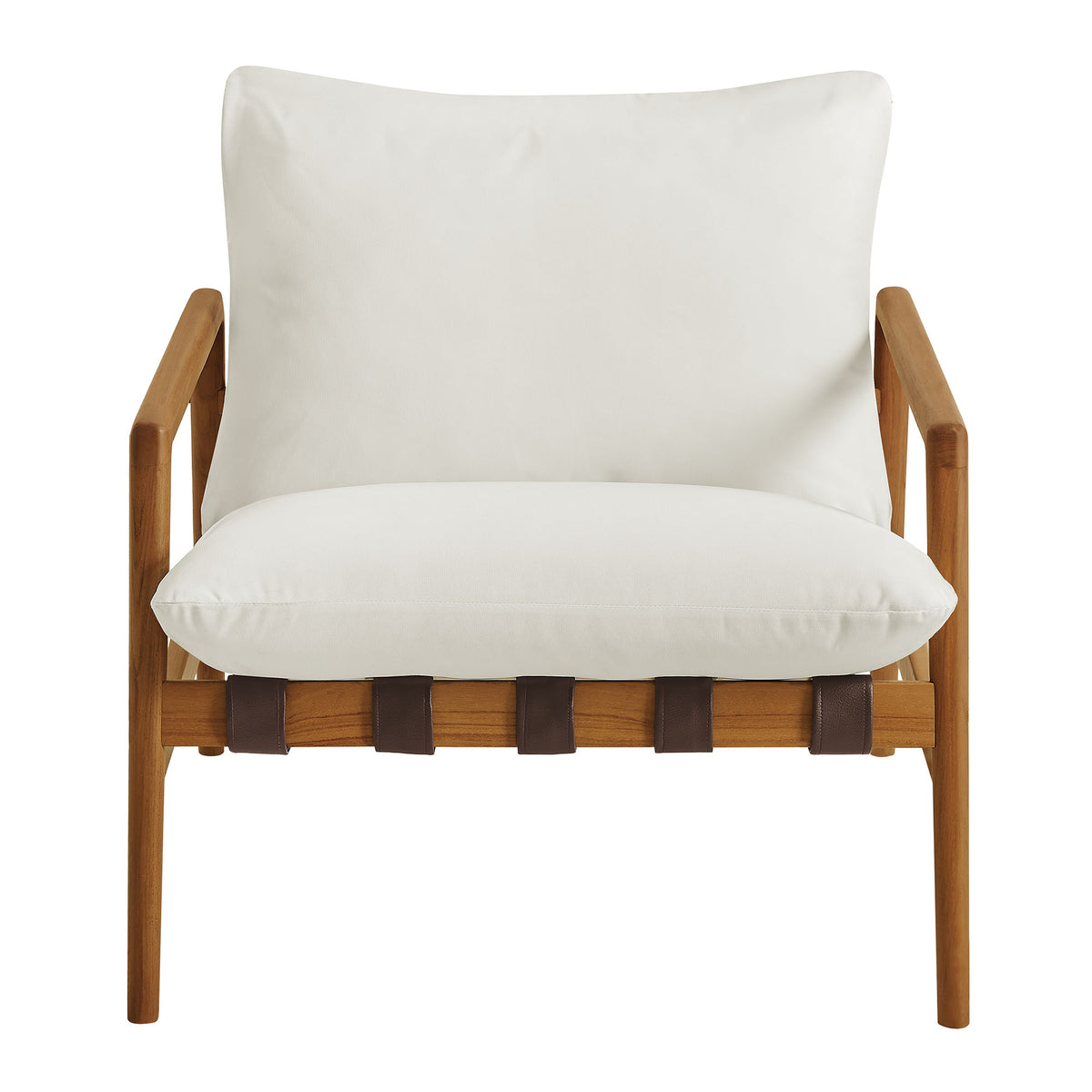 Nomi Outdoor Patio Teak Wood Sling Chair