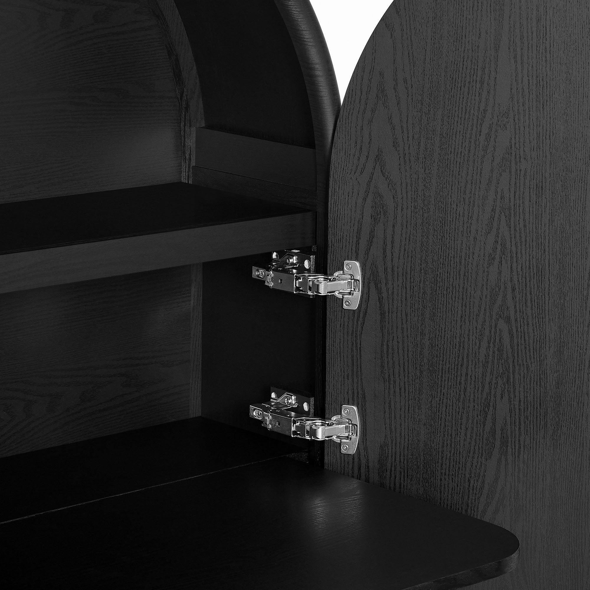Bellamy Arched Fold-Out Desk Cabinet
