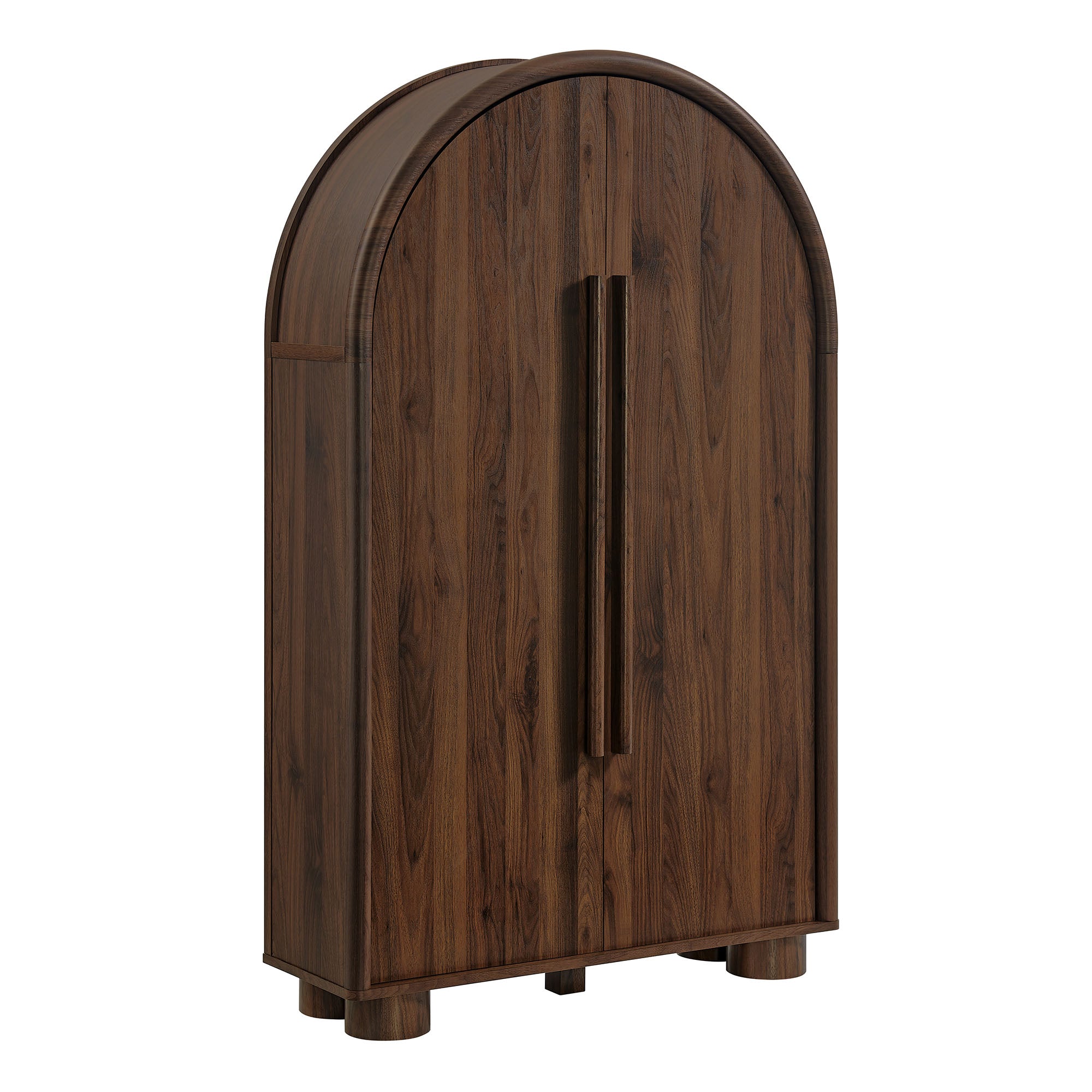Bellamy Arched Fold-Out Desk Cabinet