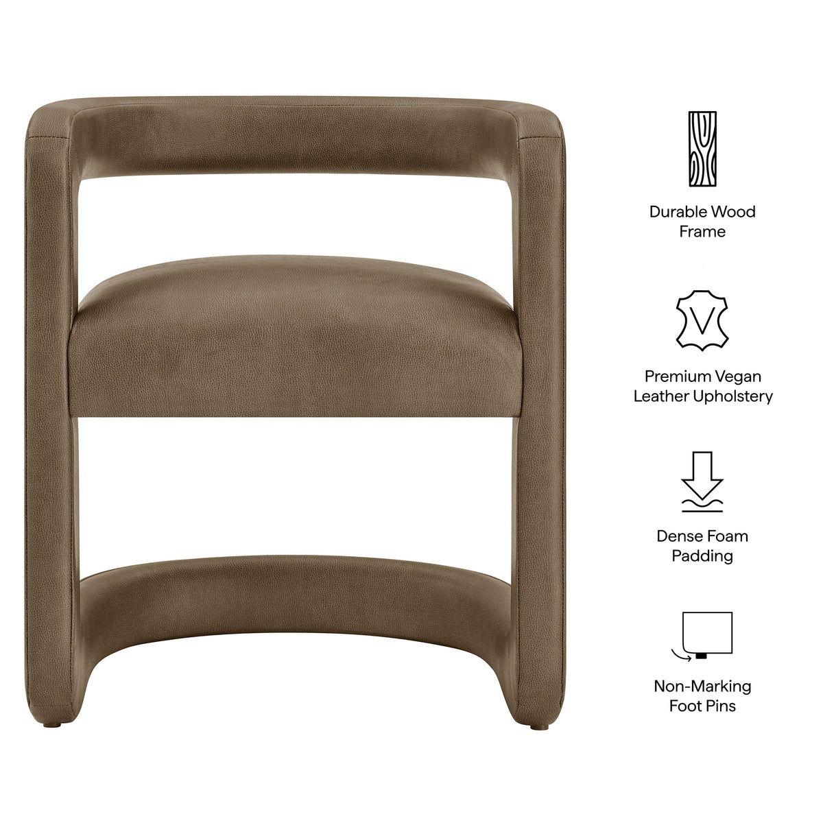 Winslow Premium Vegan Leather Dining Chair