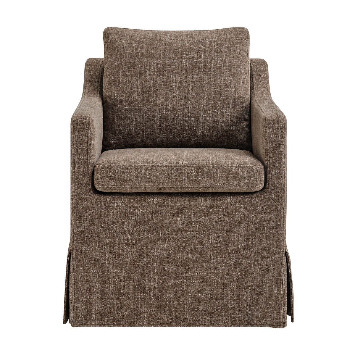 Serene Slipcovered Performance Fabric Dining Armchair