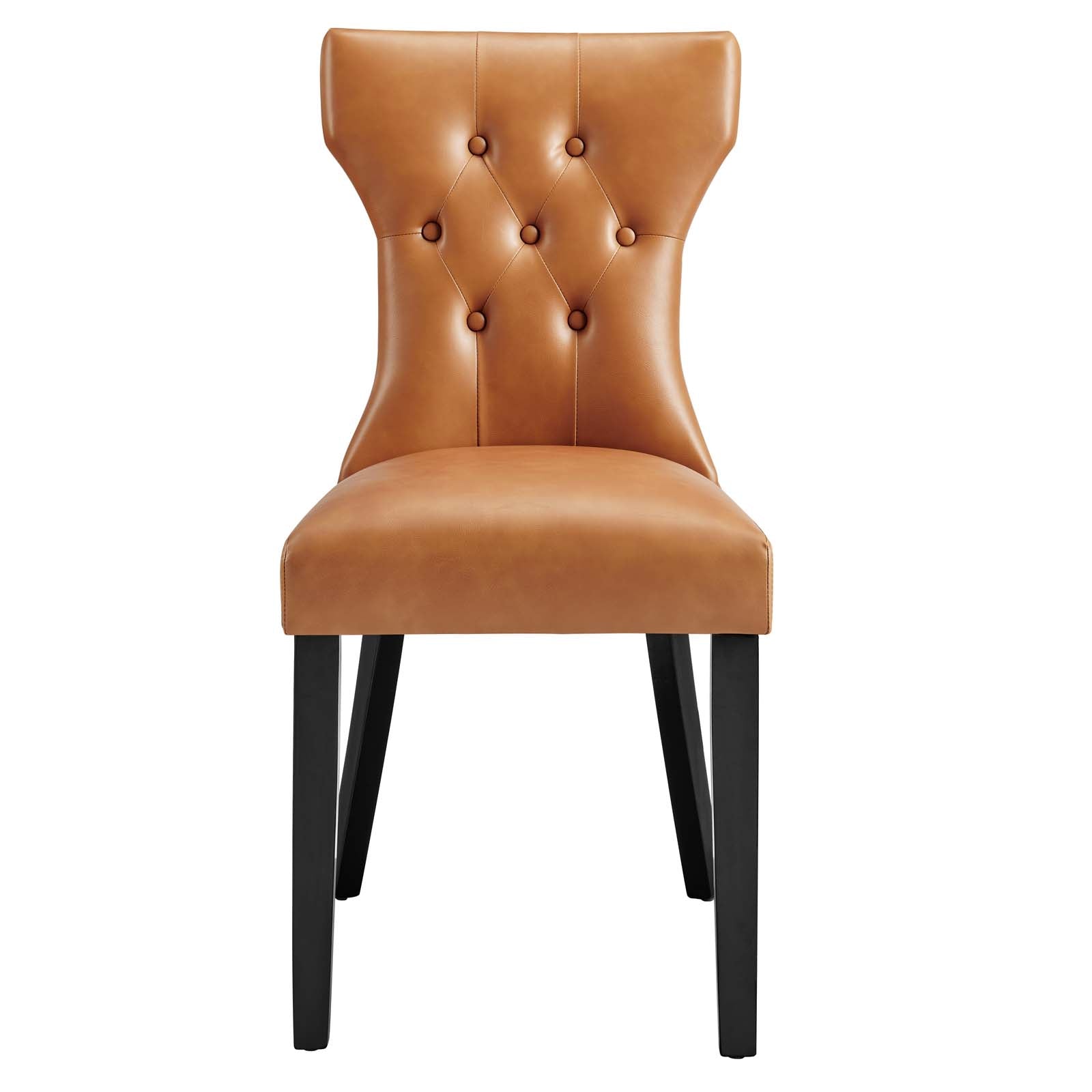 Silhouette Dining Vinyl Side Chair-Dining Chair-Modway-Wall2Wall Furnishings