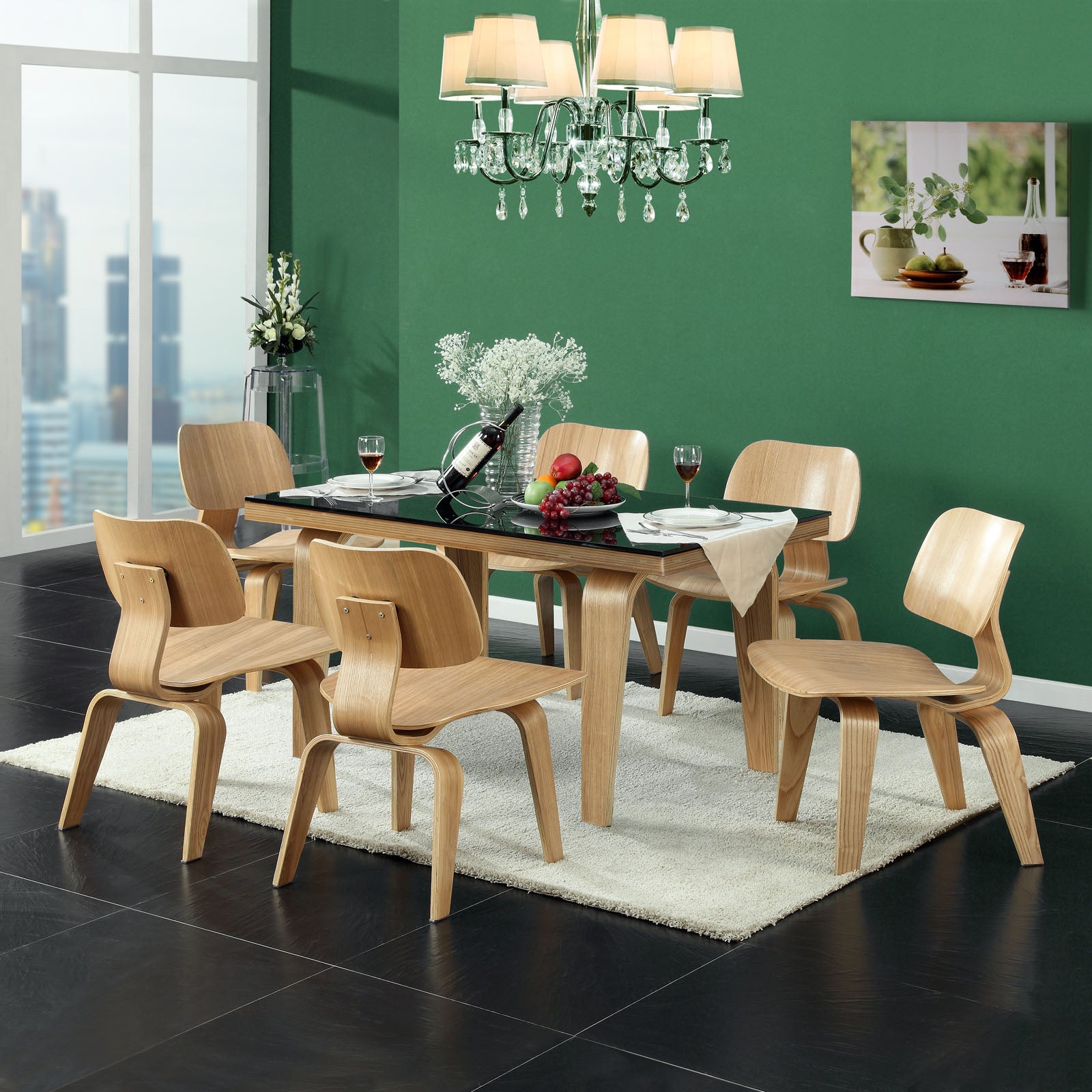 Fathom Dining Chairs Set of 6-Dining Chair-Modway-Wall2Wall Furnishings