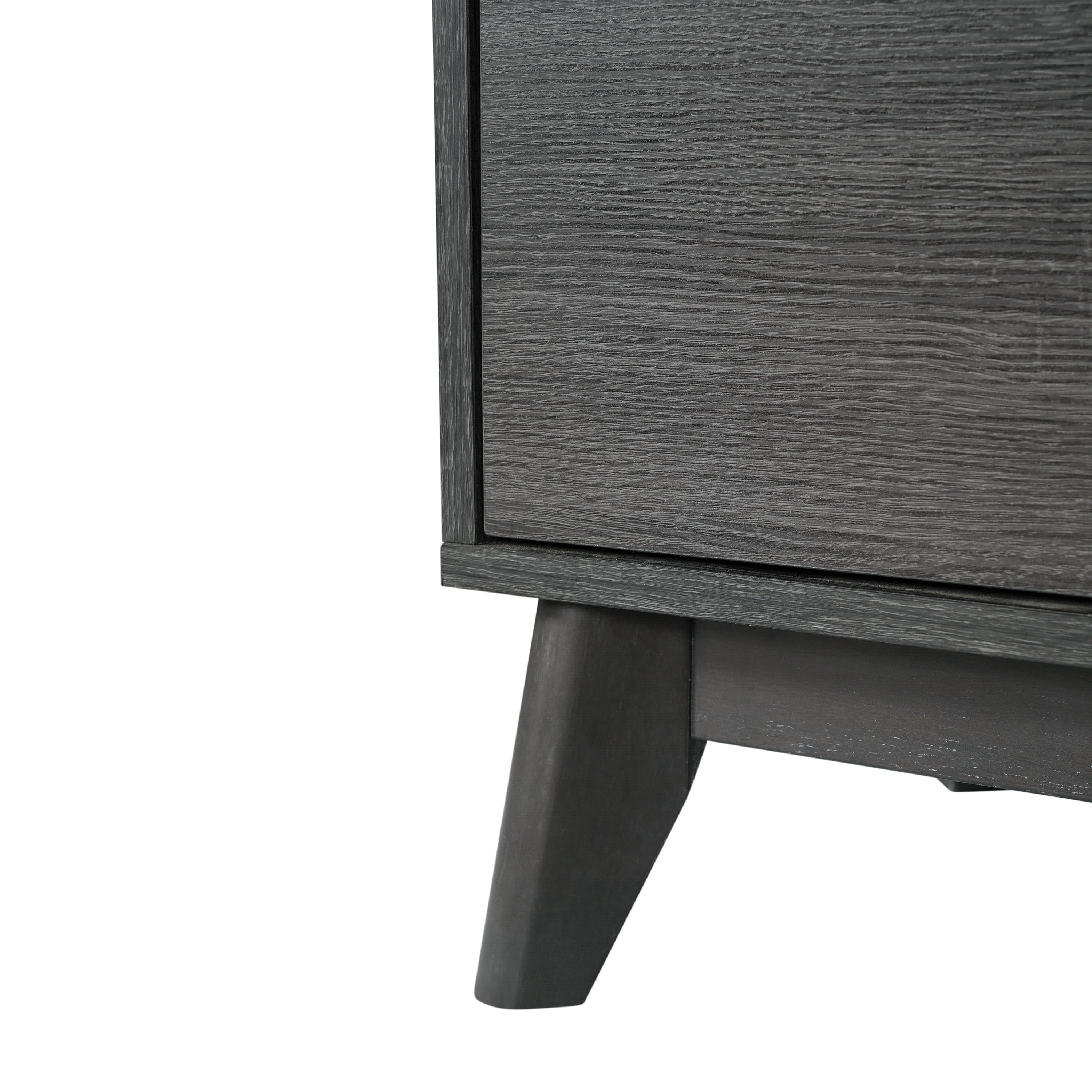 Hatfield Mid-Century Modern 4 Door Storage Buffet Sideboard, 4 Soft Close Doors, Adjustable Shelves, TV Stand for up to 64" TV's