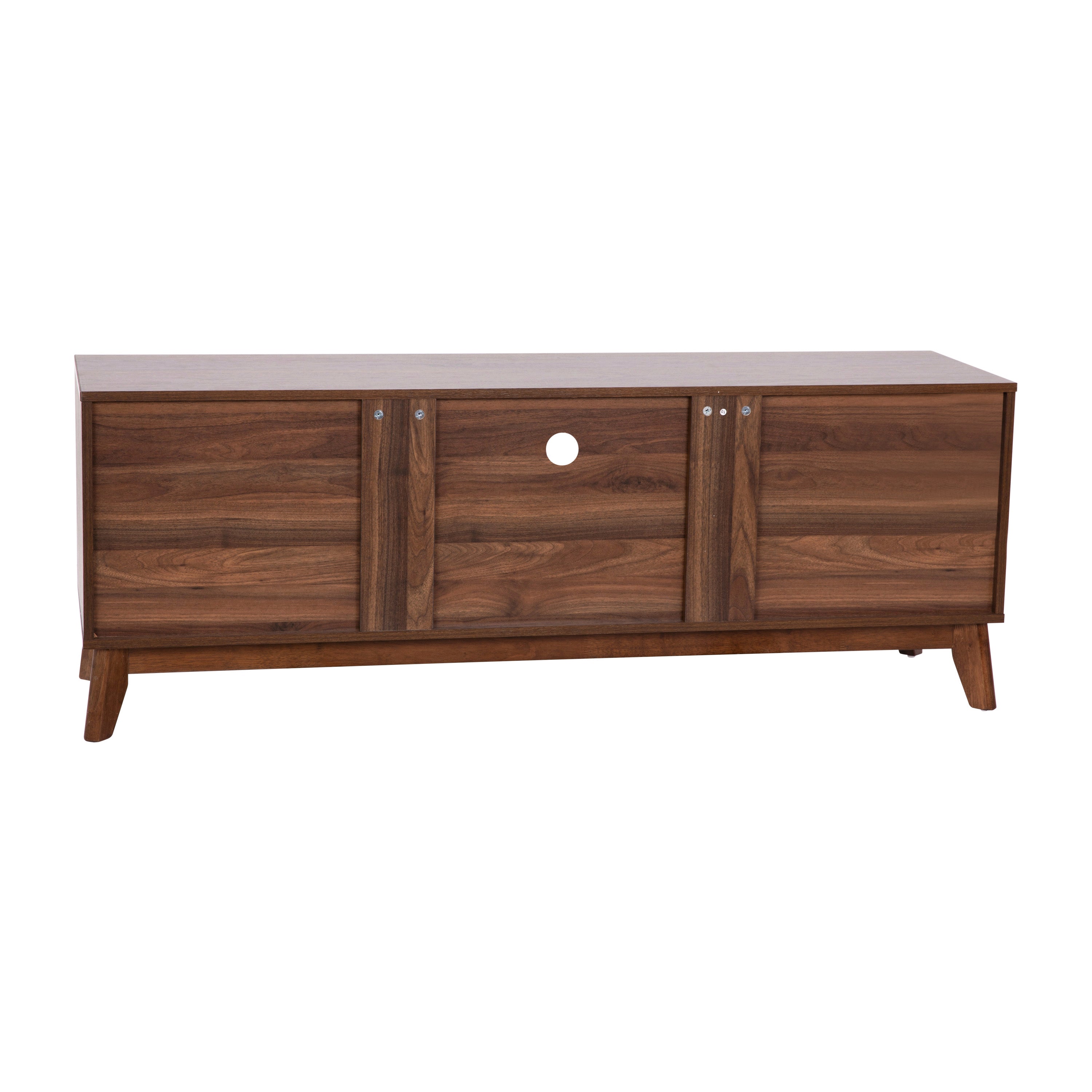 Hatfield Mid-Century Modern TV Stand for up to 64 inch TV's - Media Center with Adjustable Center Shelf and Dual Soft Close Doors-TV Stand-Flash Furniture-Wall2Wall Furnishings
