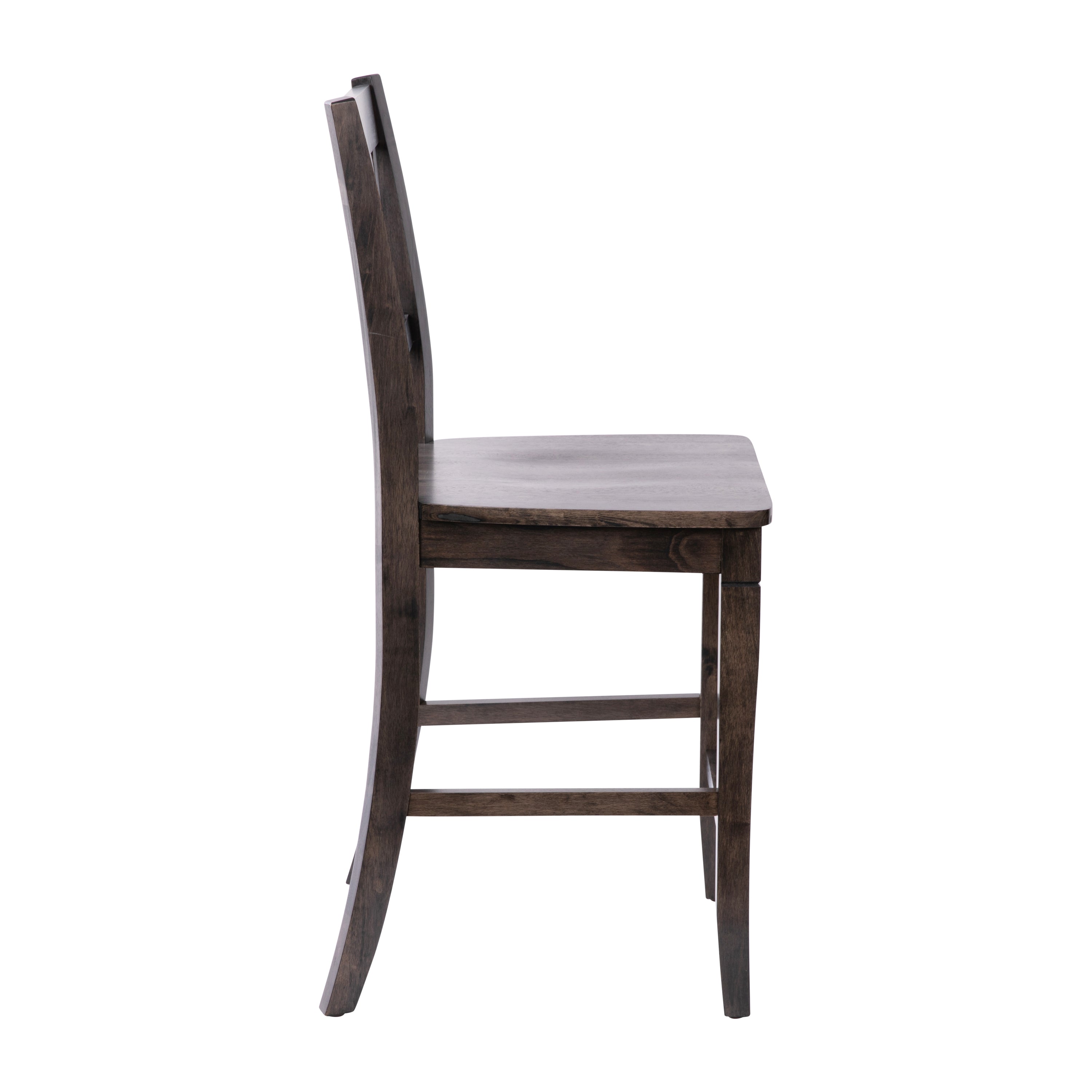 Gwendolyn Set of 2 Solid Wood Modern Farmhouse Counter Height Barstool