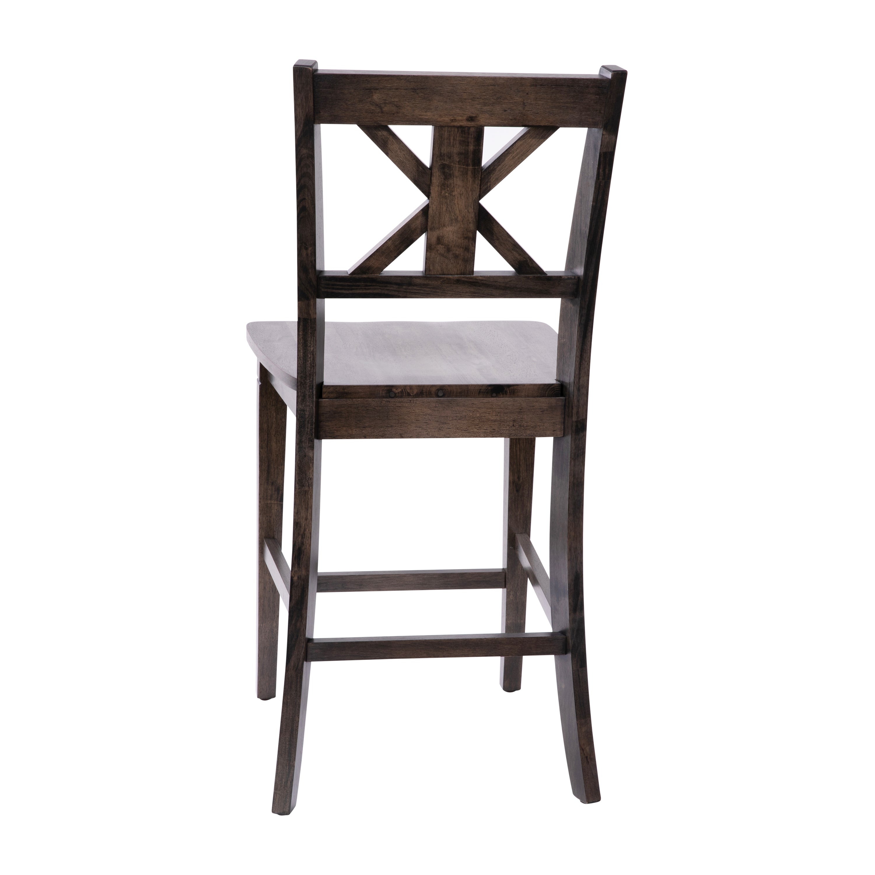 Gwendolyn Set of 2 Solid Wood Modern Farmhouse Counter Height Barstool
