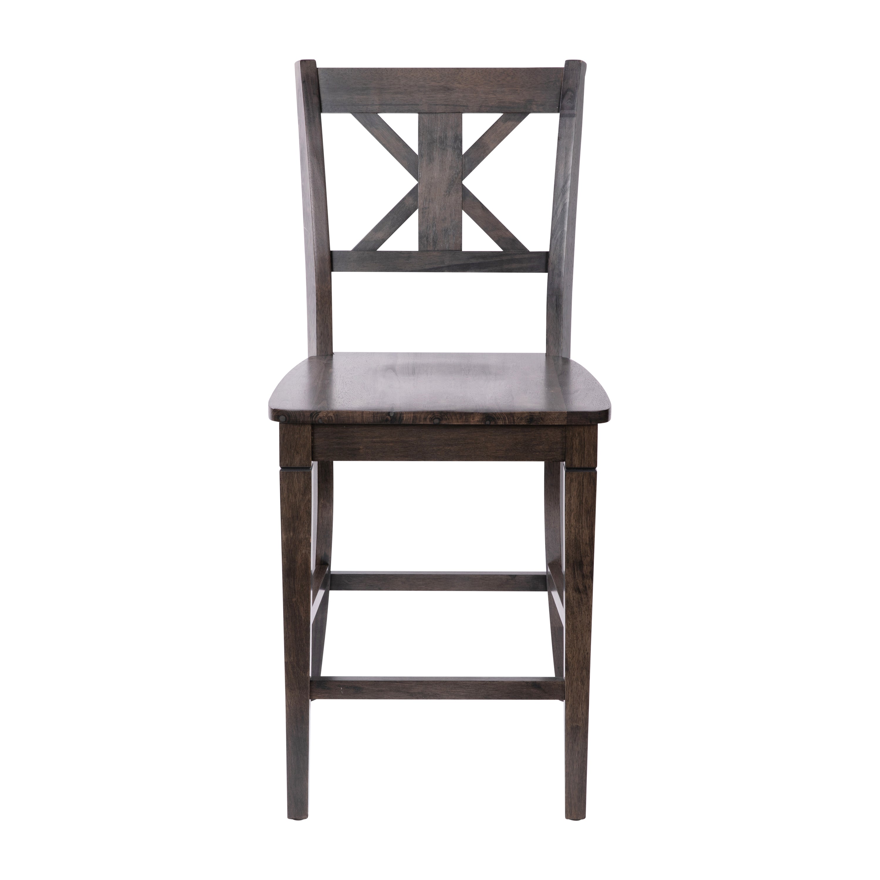 Gwendolyn Set of 2 Solid Wood Modern Farmhouse Counter Height Barstool