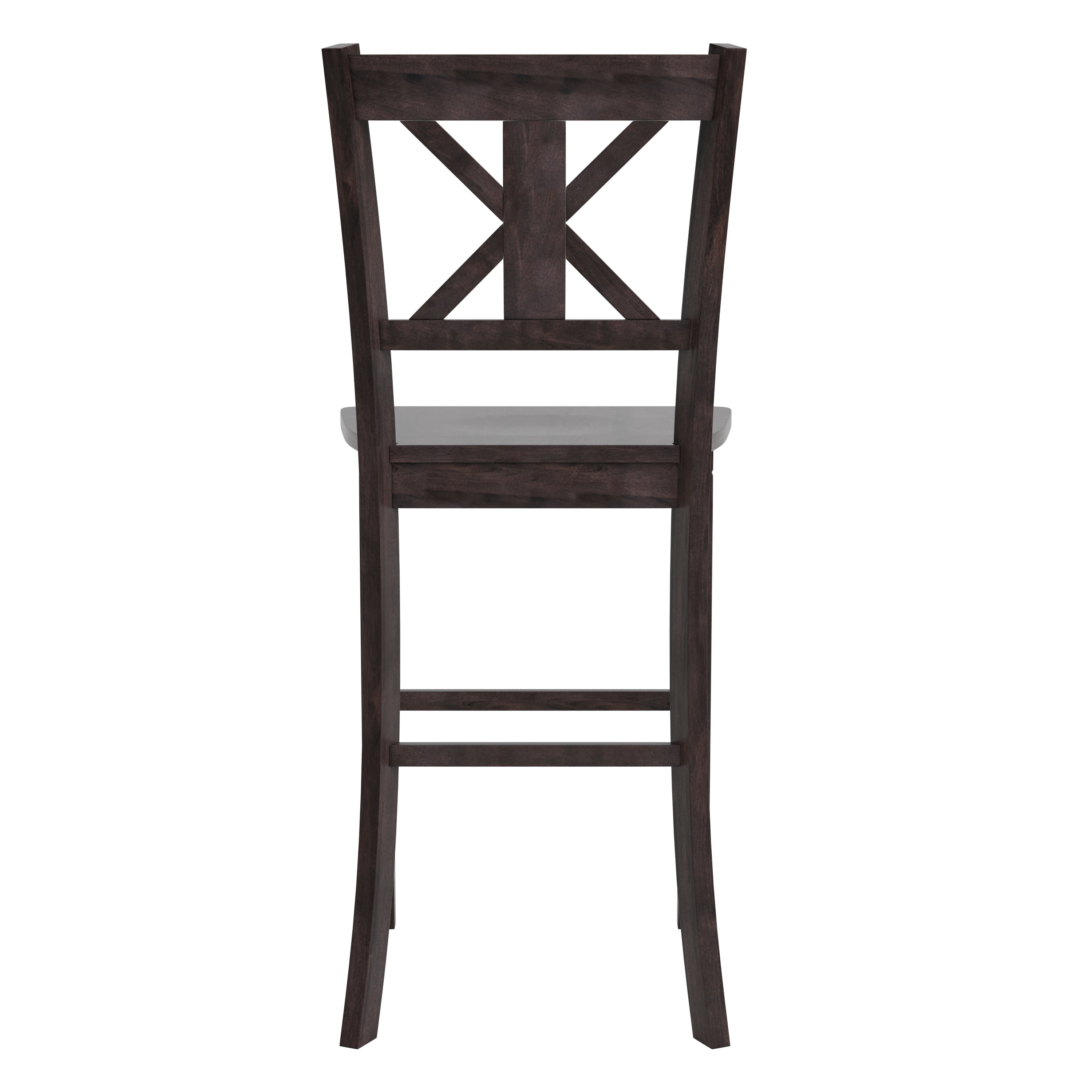 Gwendolyn Set of 2 Solid Wood Modern Farmhouse Counter Height Barstool