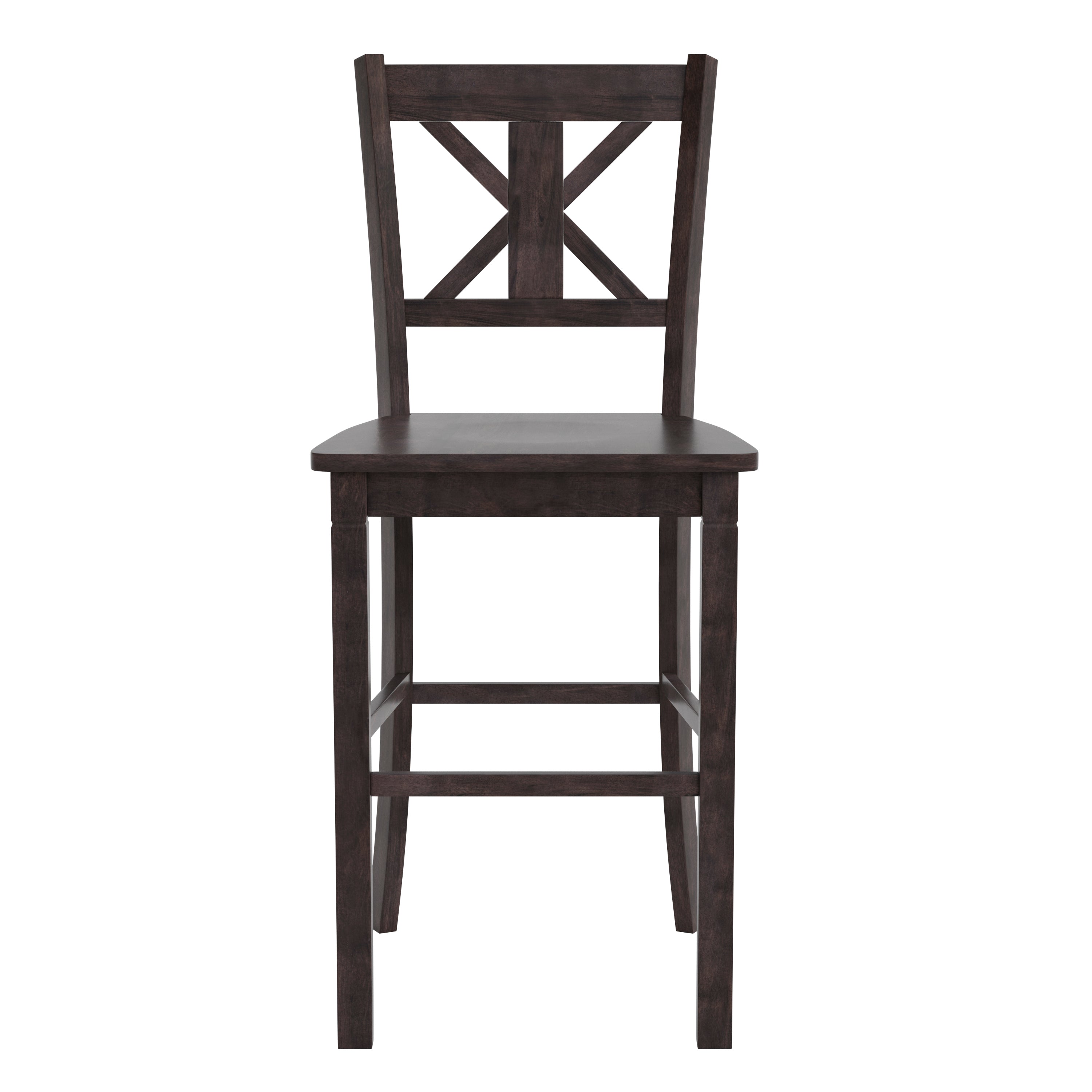 Gwendolyn Set of 2 Solid Wood Modern Farmhouse Counter Height Barstool