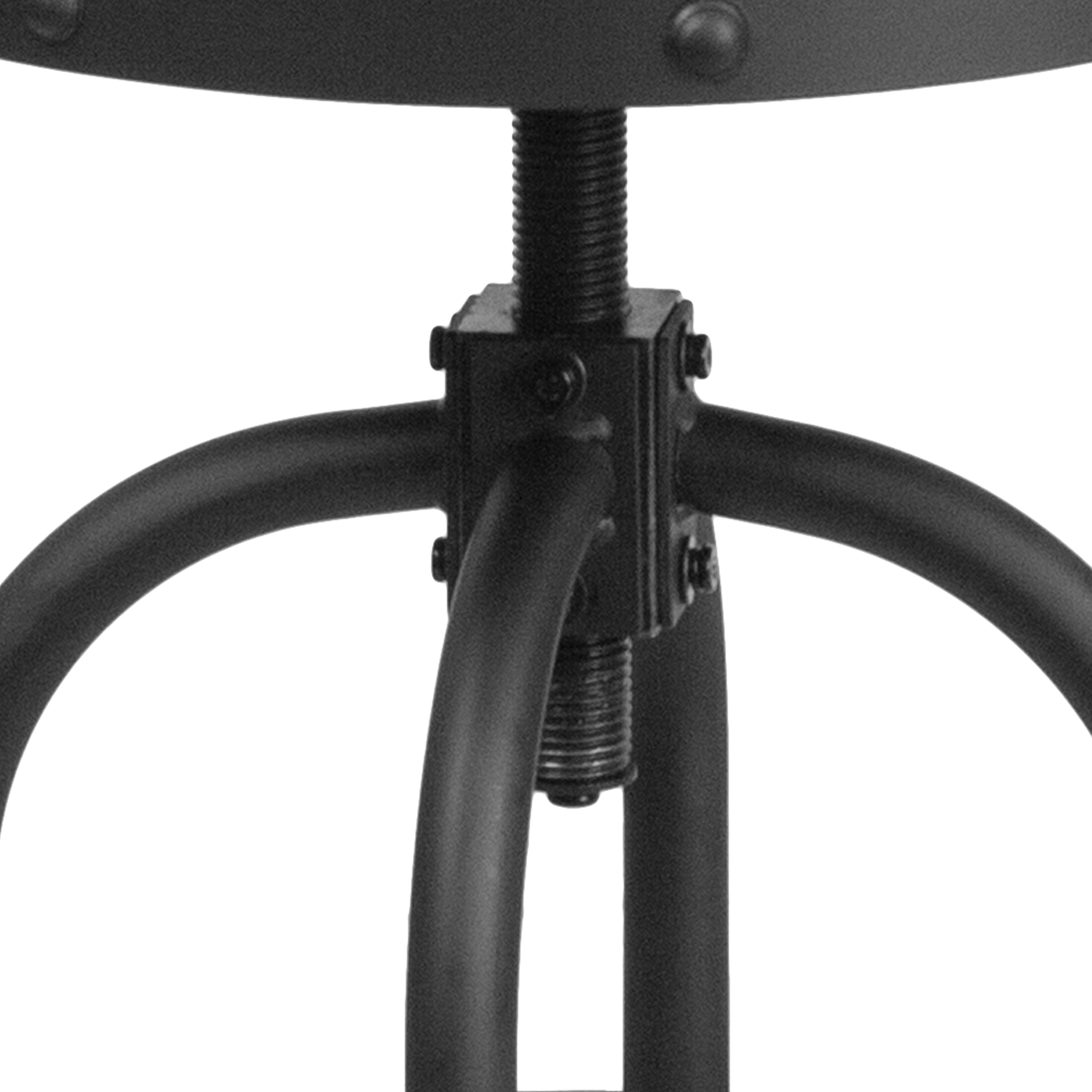 24'' Counter Height Stool with Swivel Lift LeatherSoft Seat