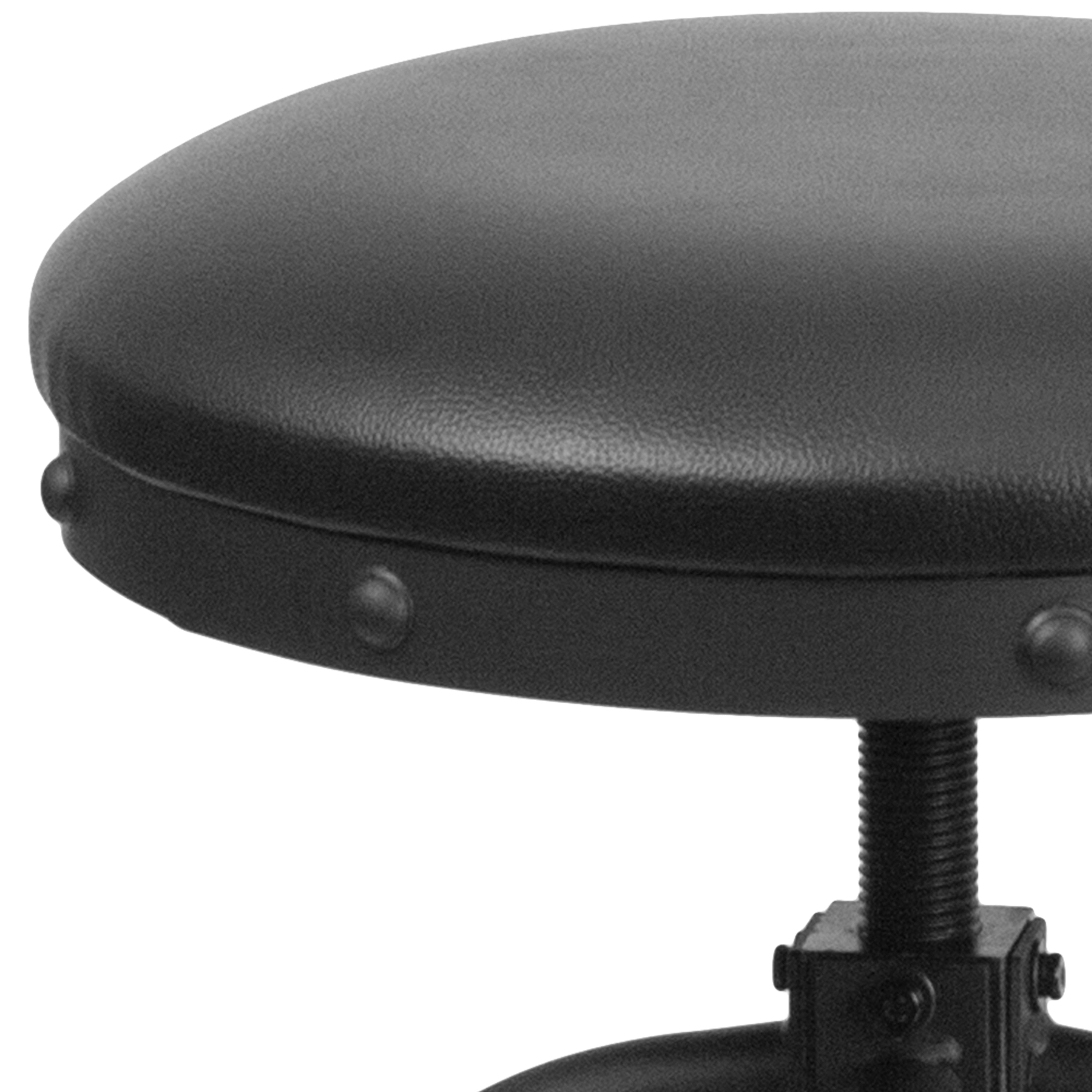 24'' Counter Height Stool with Swivel Lift LeatherSoft Seat-Swivel Lift Counter Stool-Flash Furniture-Wall2Wall Furnishings