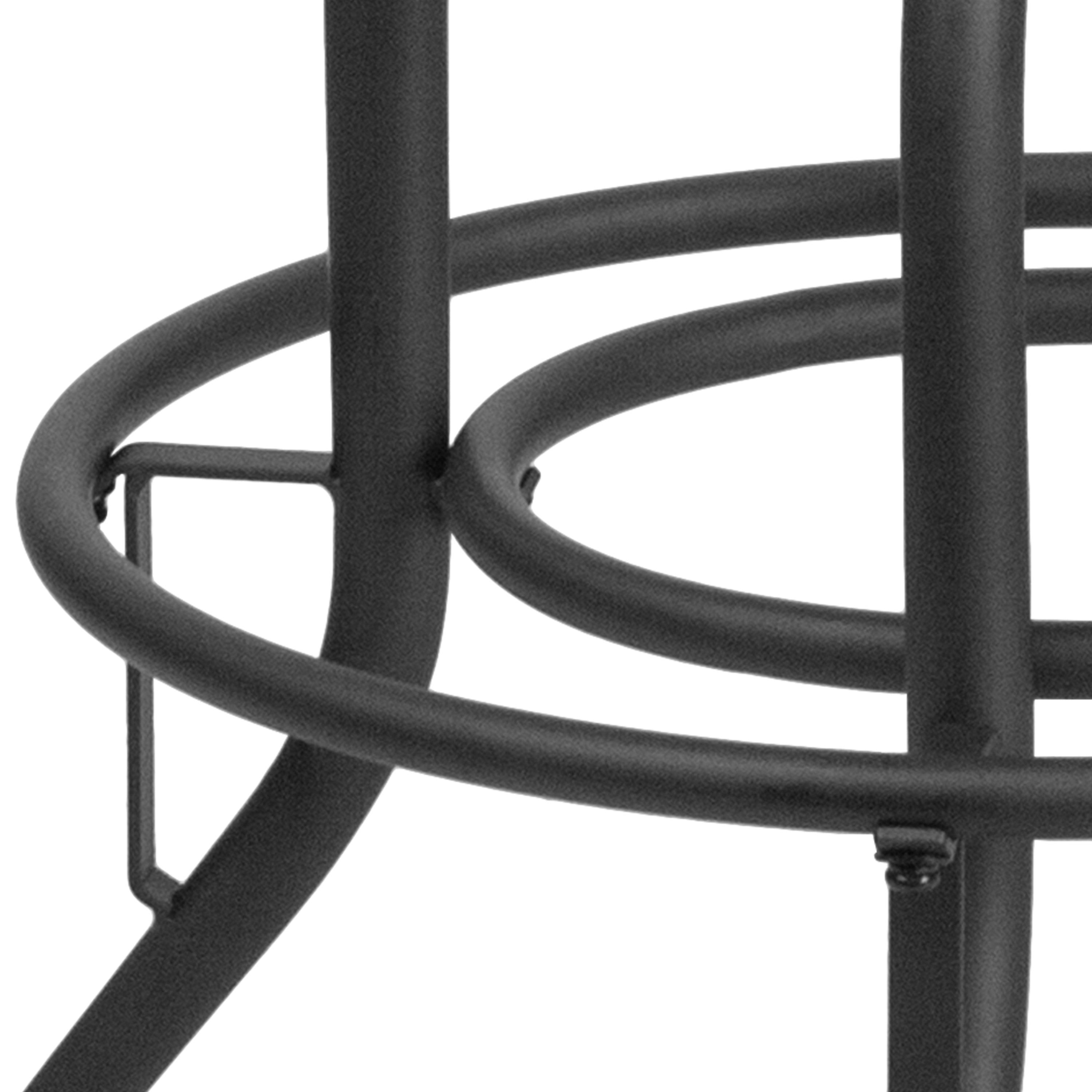 24'' Counter Height Stool with Swivel Lift LeatherSoft Seat