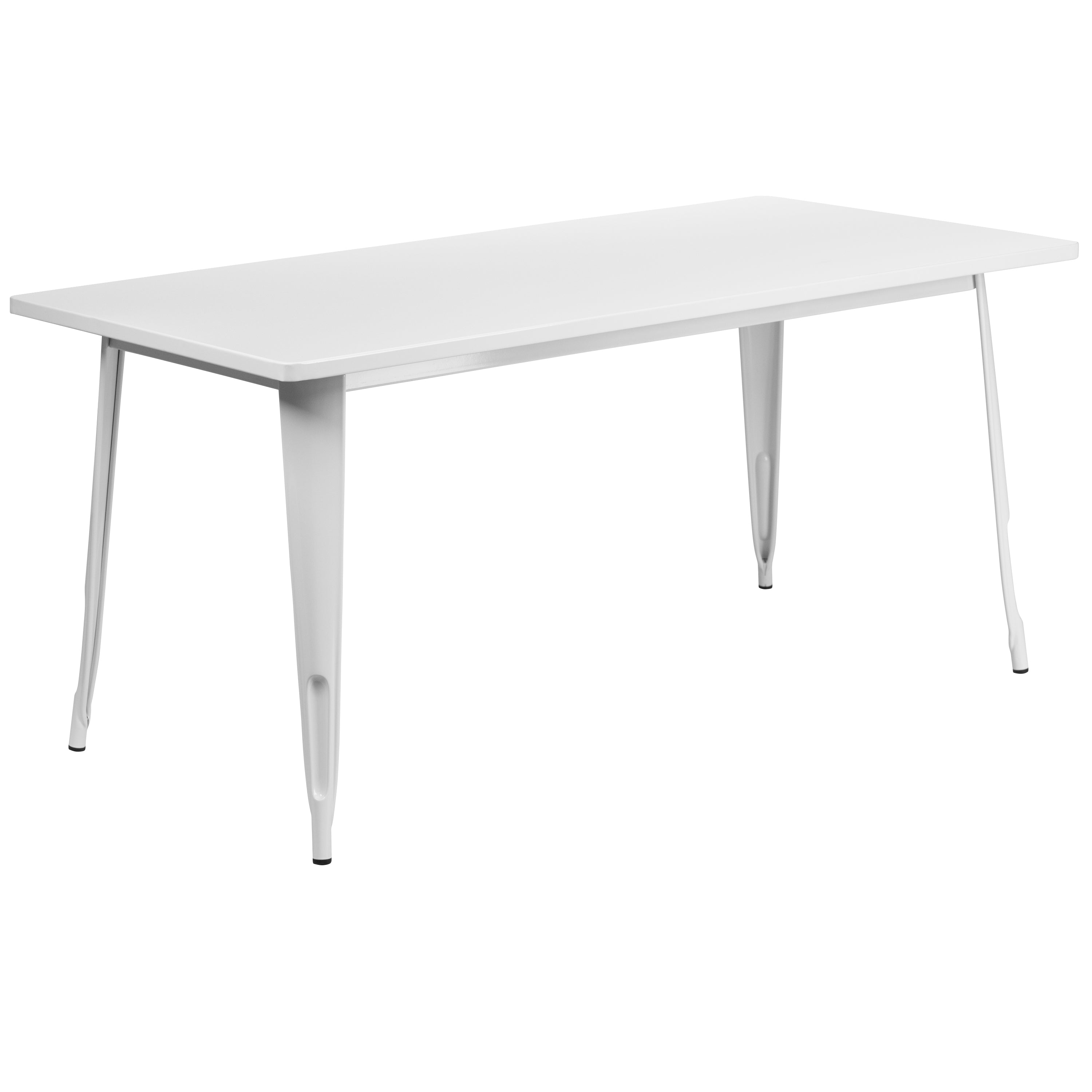 Commercial Grade 31.5" x 63" Rectangular Metal Indoor-Outdoor Table-Indoor/Outdoor Tables-Flash Furniture-Wall2Wall Furnishings