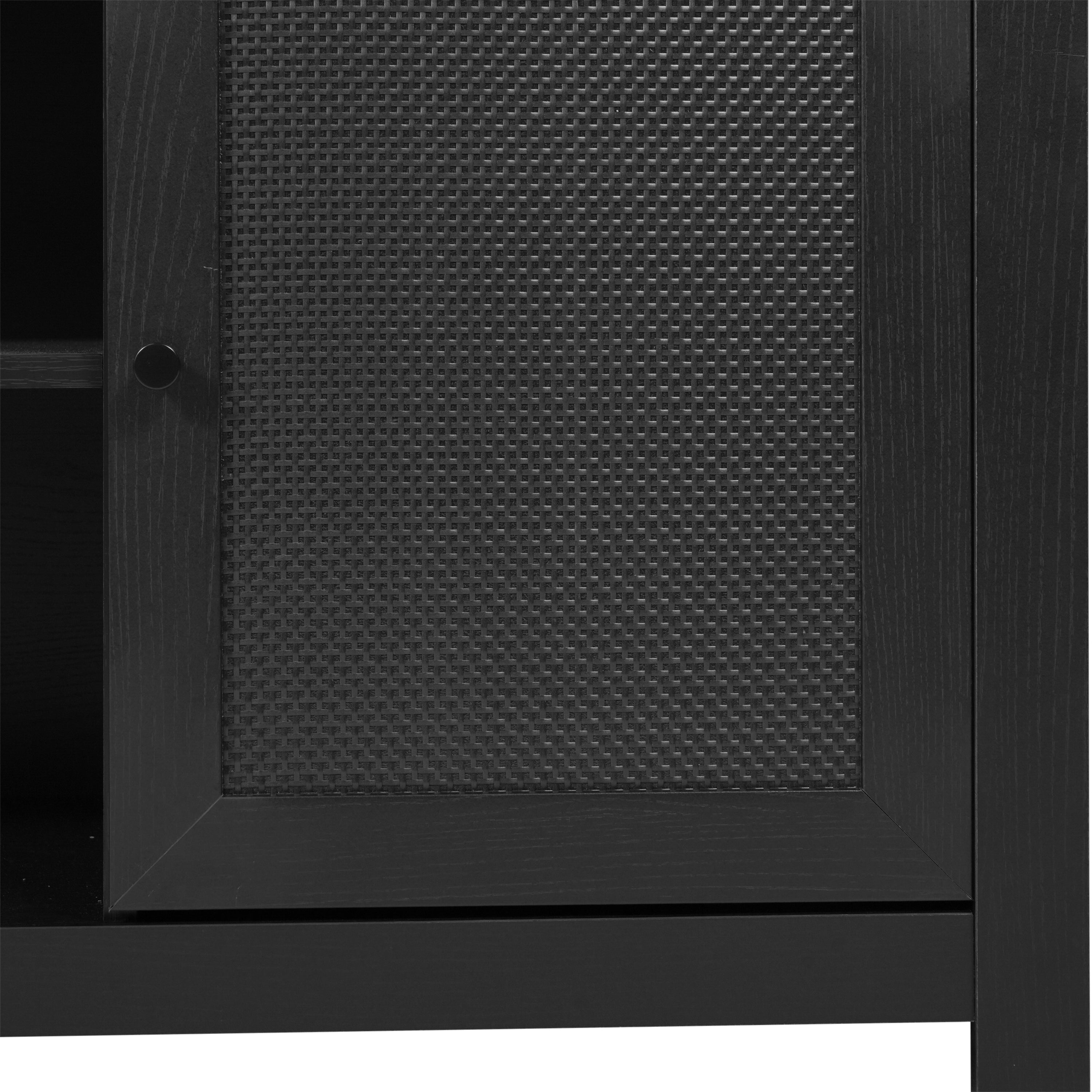 Malaki Mid-Century Modern Buffet Sideboard with 2 Soft Close Doors and Adjustable Center Shelf, TV Stand for up to 65" TV's