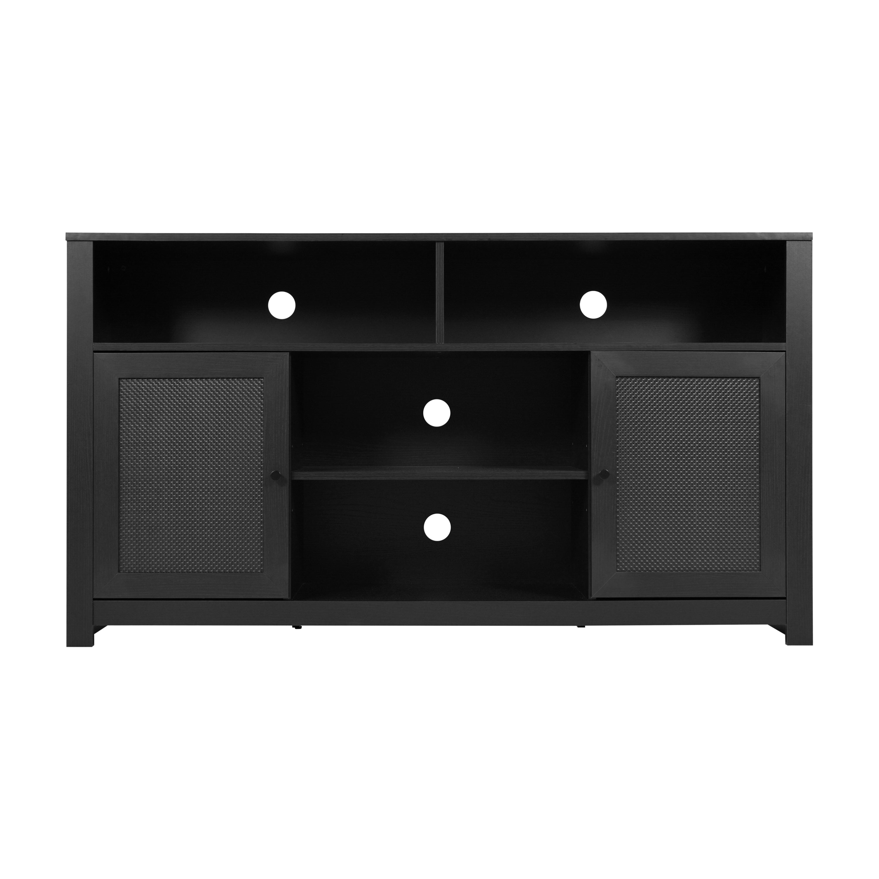 Malaki Mid-Century Modern Buffet Sideboard with 2 Soft Close Doors and Adjustable Center Shelf, TV Stand for up to 65" TV's